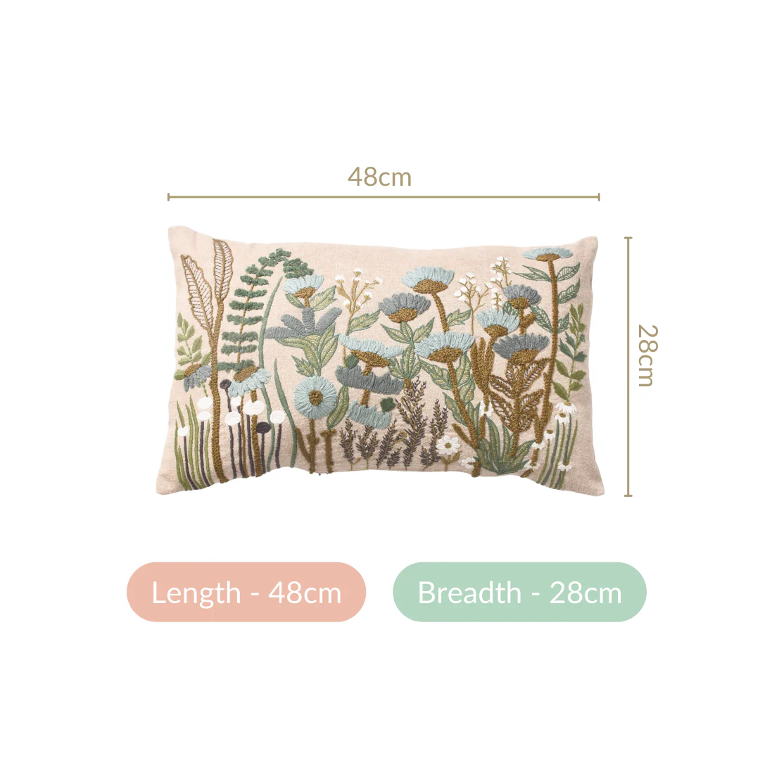 Blossom Delight Throw Cushion Cover 20x12 Inch - Image 5