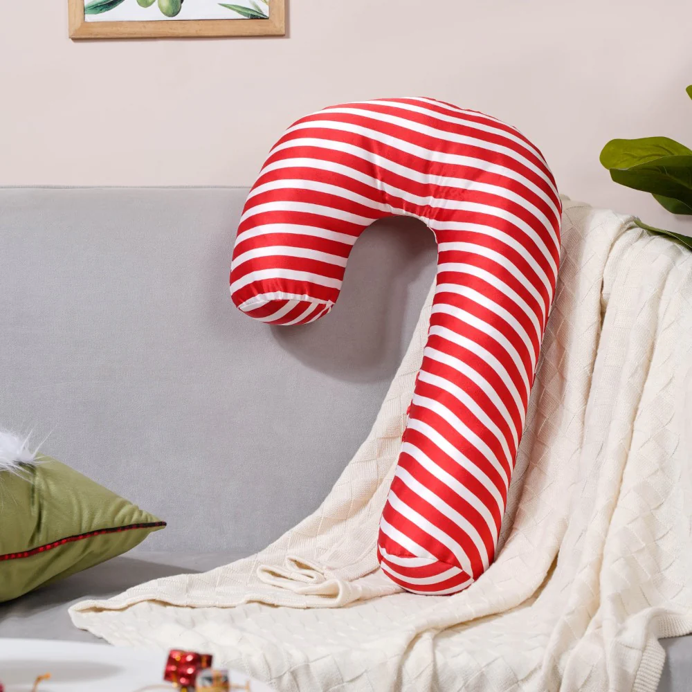 Candy Cane Stuffed Cushion 21 X 13 Inch - Image 6