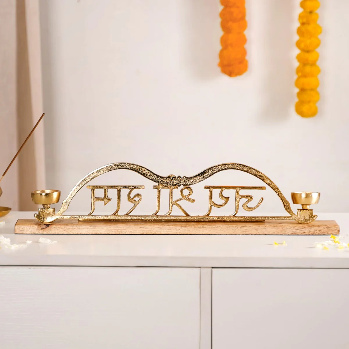 Devotional Table Decor With Tealights For Home - Image 10