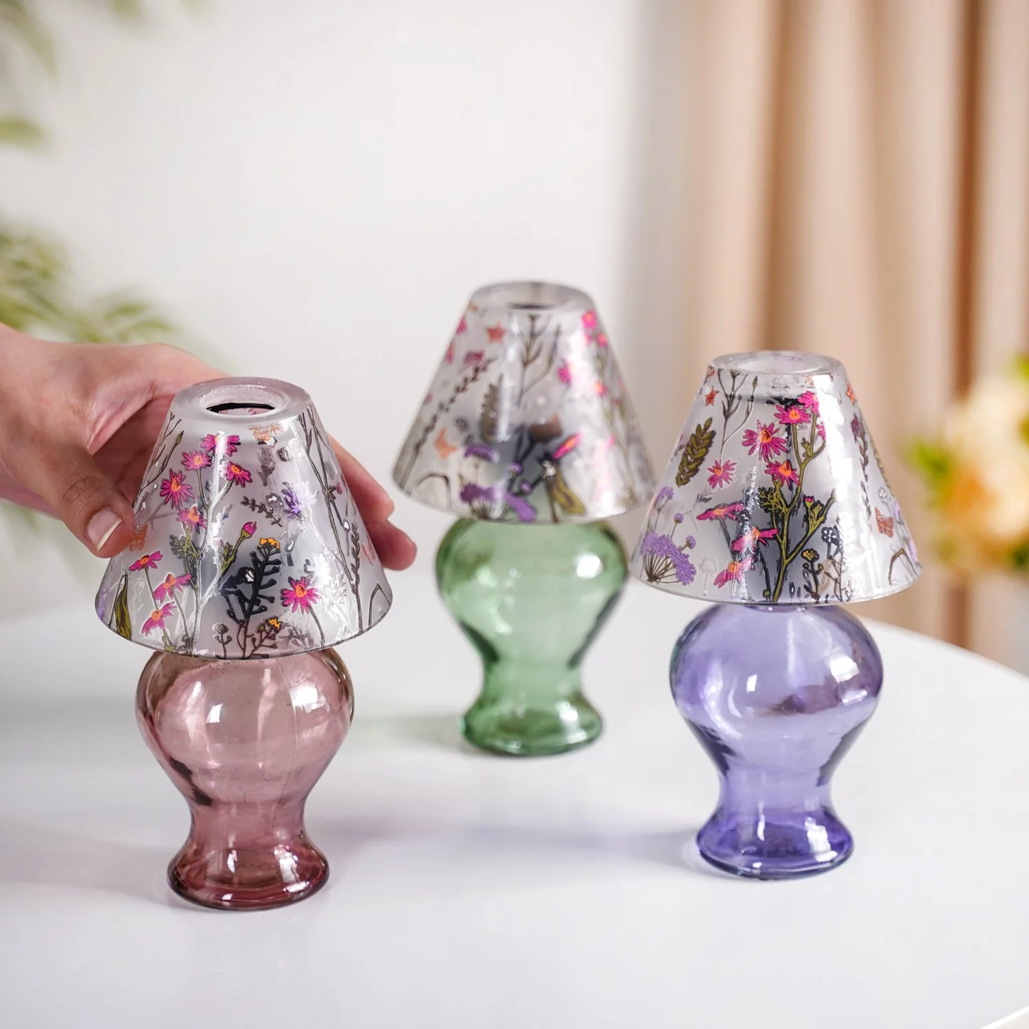 Garden Of Eden Tea Light Candle Holder Set Of 3 - Image 4
