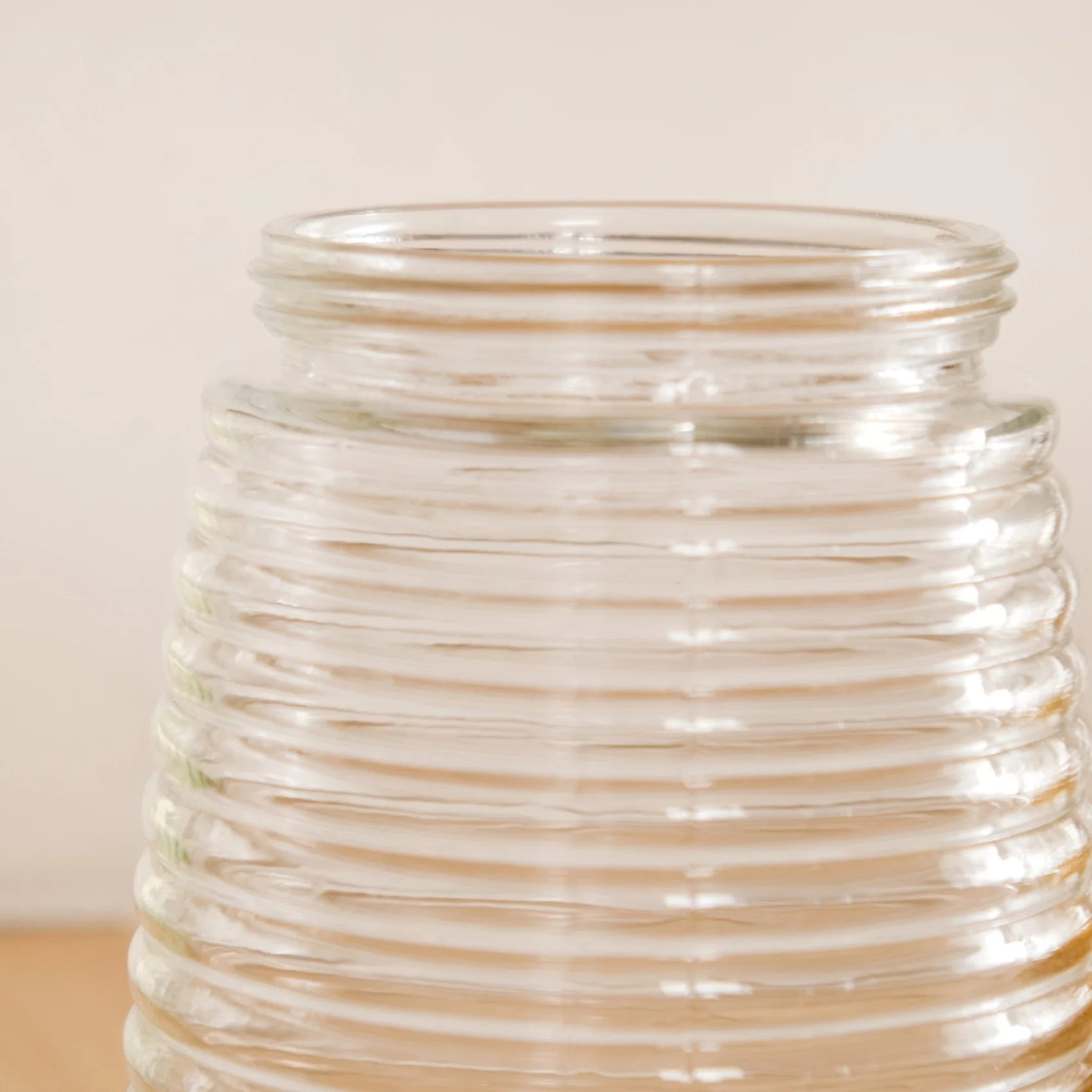 Glass Kitchen Jars With Lid Set Of 4 Rings Design 1400ml - Image 11