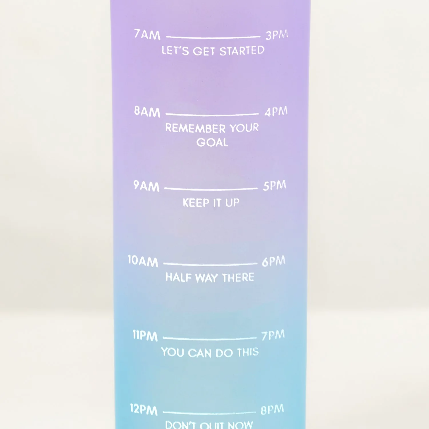 Gym Motivational Water Bottle Set Of 3 Lavender Blue - Image 16