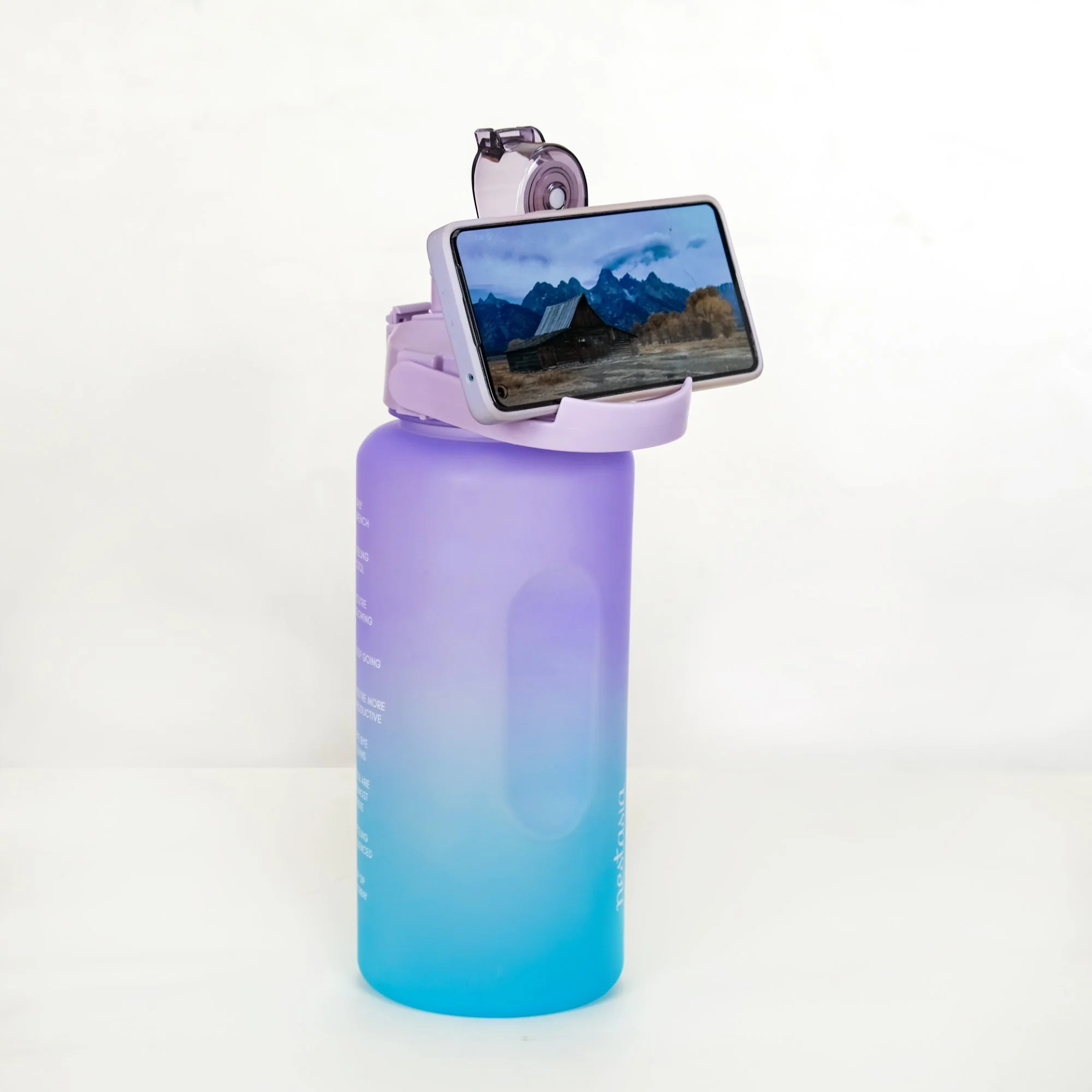 Gym Motivational Water Bottle Set Of 3 Lavender Blue - Image 19