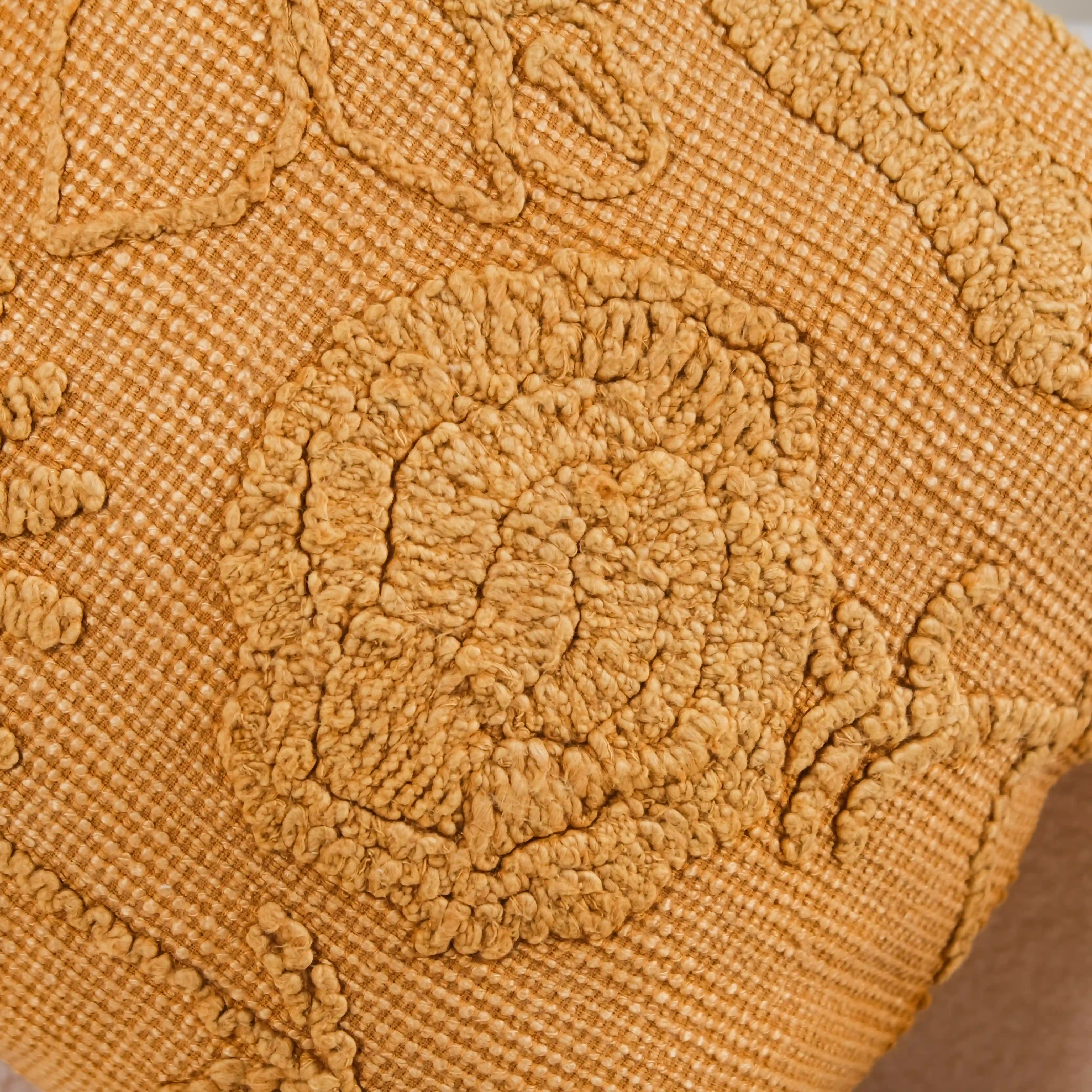 Handwoven Earth Tones Cushion Cover Set Of 3 16x16 Inch - Image 5