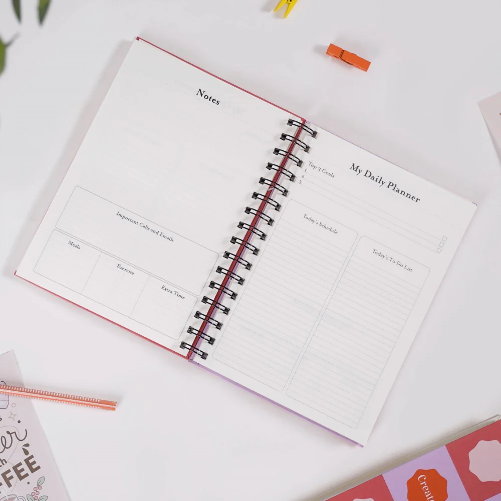 Hardbound Spiral Planner & Notepad Set - Image 8