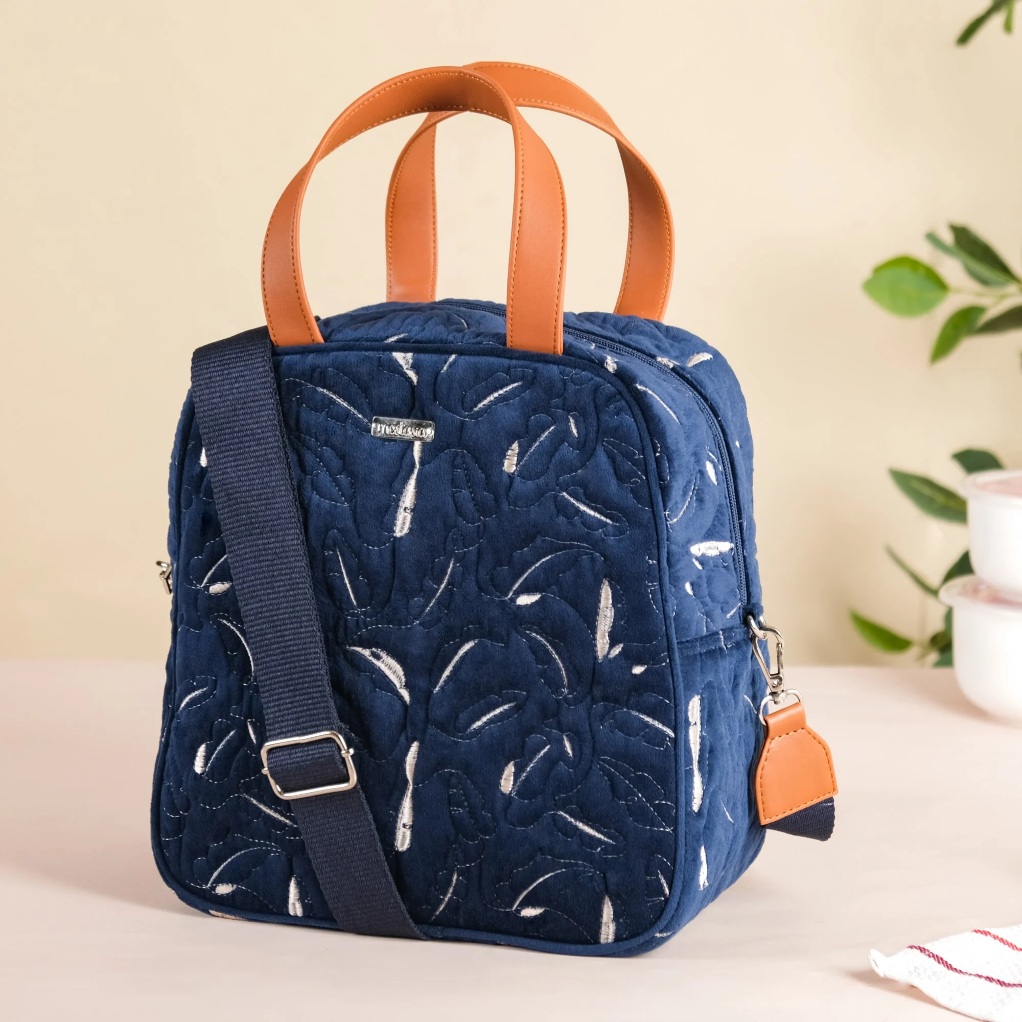 Multipurpose Tiffin Bag Navy Blue - Image 3