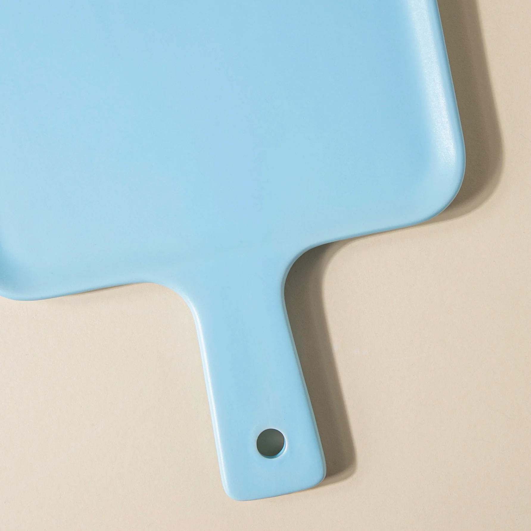 Sleek Serving Platter With Handle Blue Large 13 Inch - Image 5