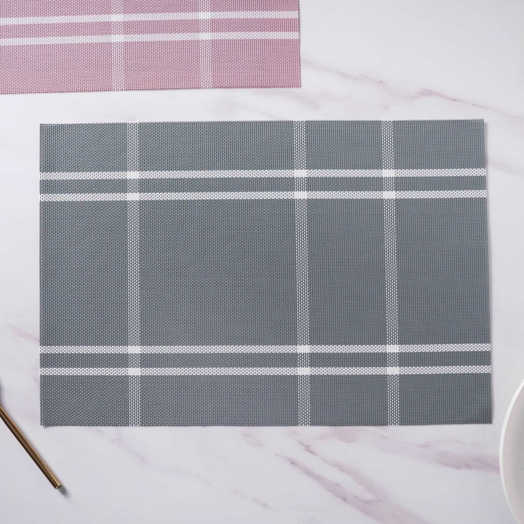 PVC Dining Table Mat Set Of 6 - Image 5