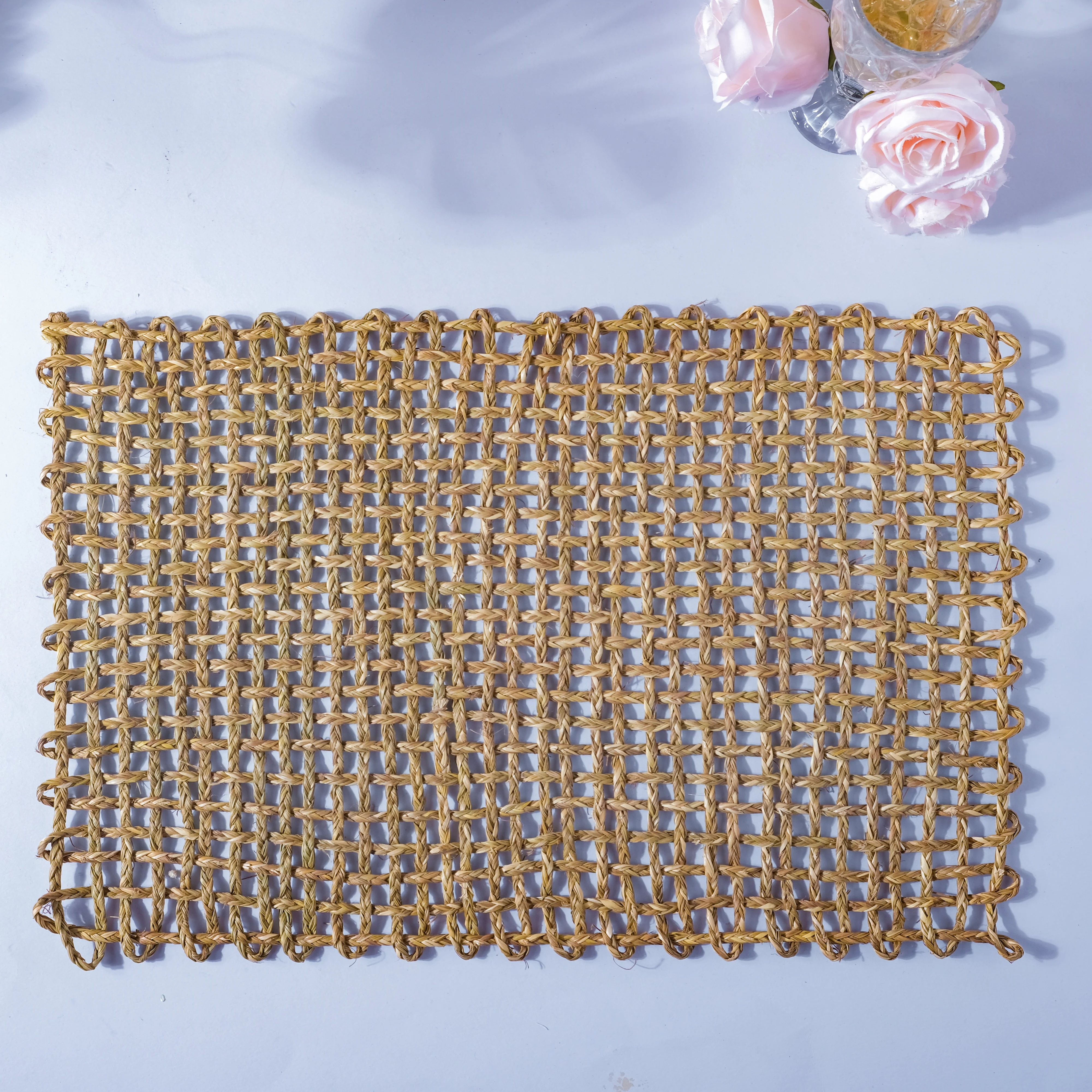 Rectangular Sabai Mat Natural - Image 8