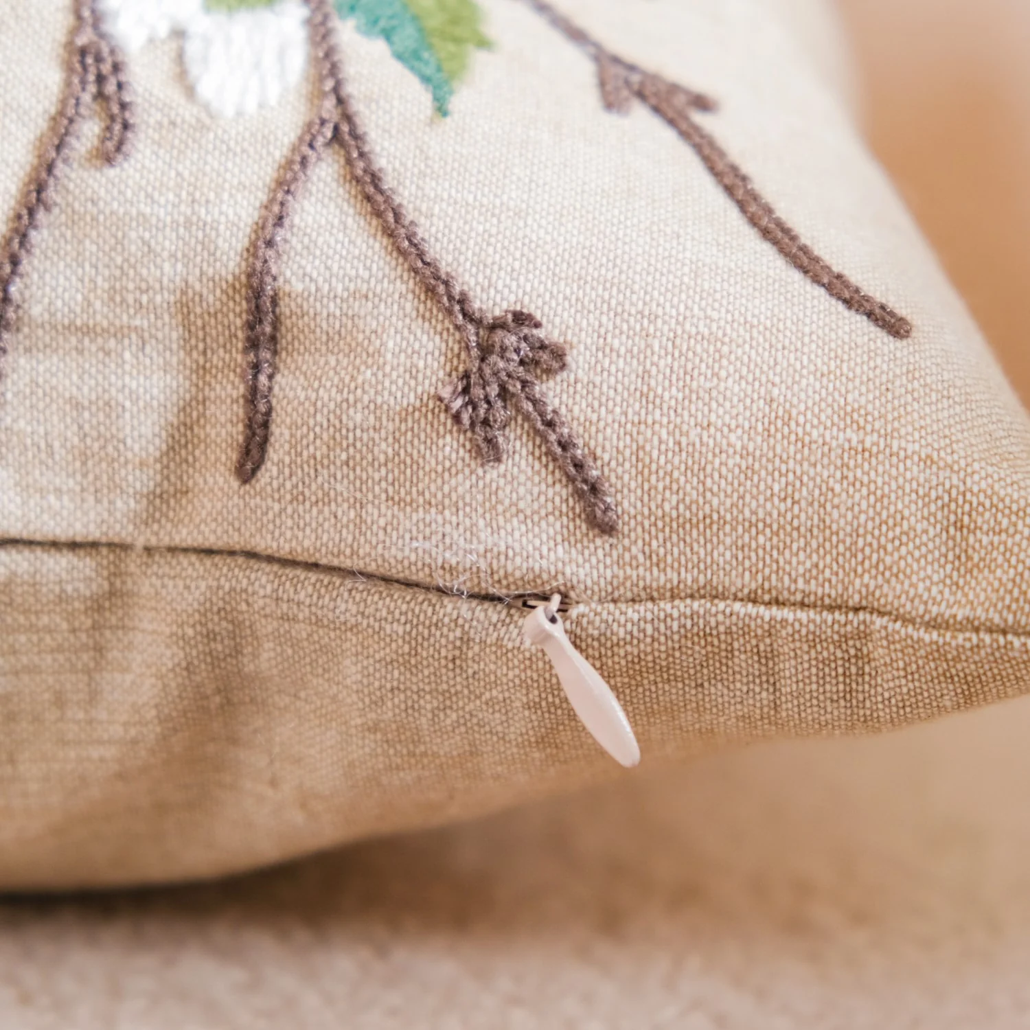 Sylvan Embroidered Cushion Case 16x16 Inch - Image 8