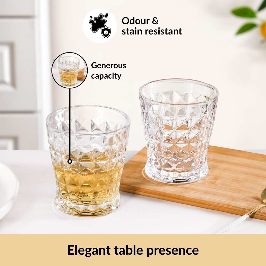 Textured Drinking Glass Set Of 6 245ml - Image 3