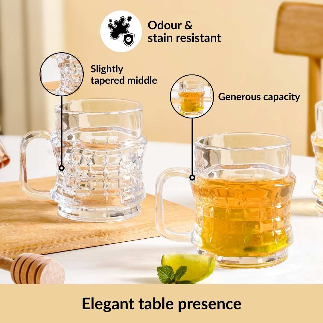 Textured Tea Cup Set Of 6 165ml - Image 3