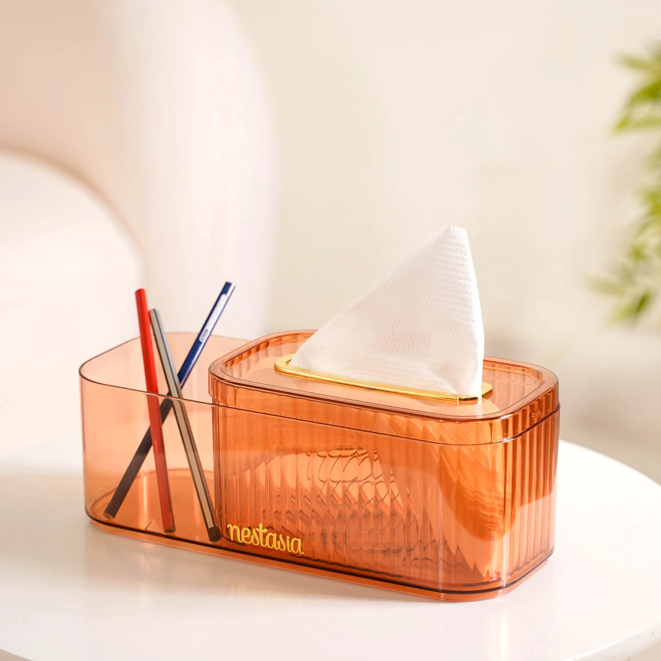 Tissue Paper Holder With Organizer Amber - Image 14