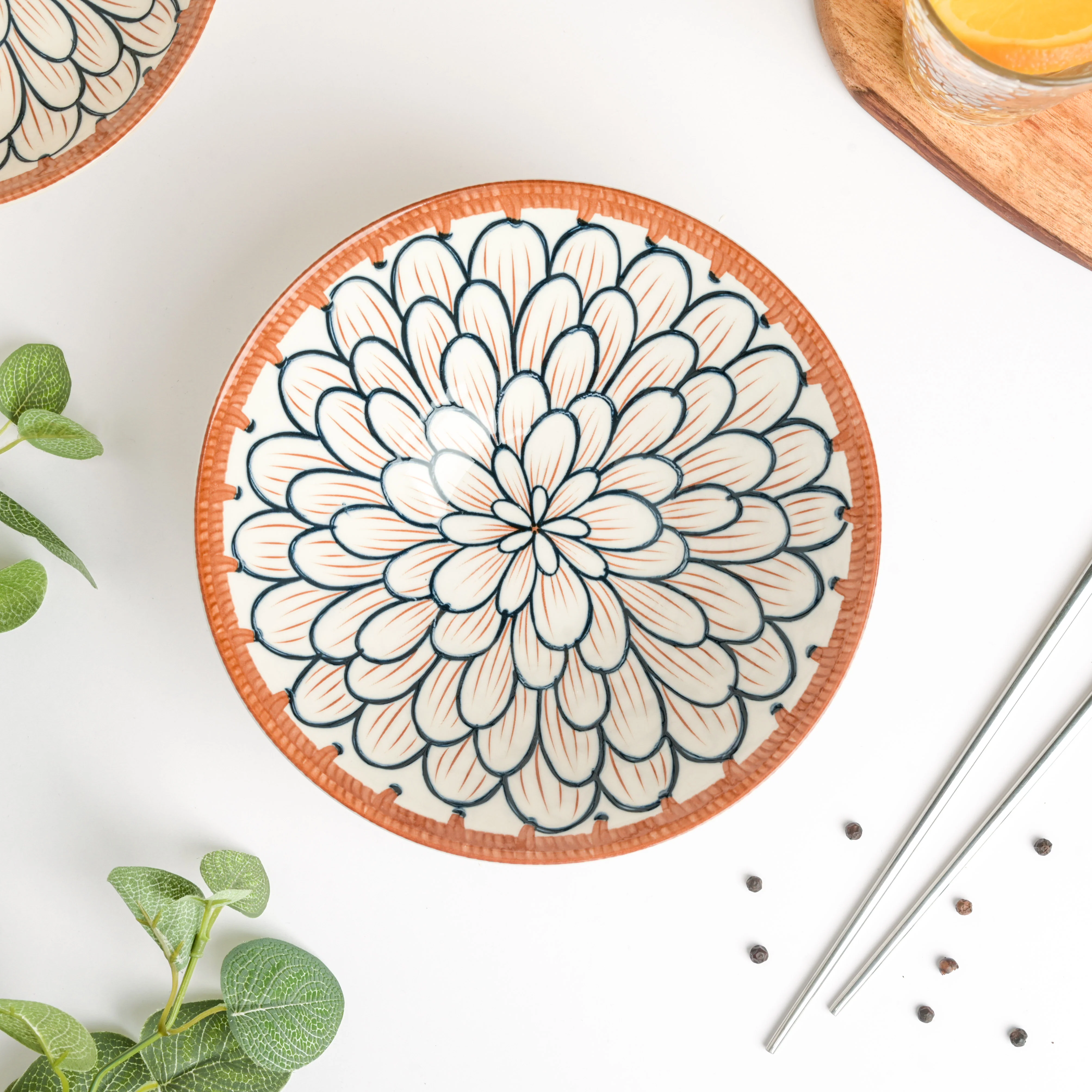 Abloom Ceramic Ramen Bowl 8 Inch 750 ml - Image 3