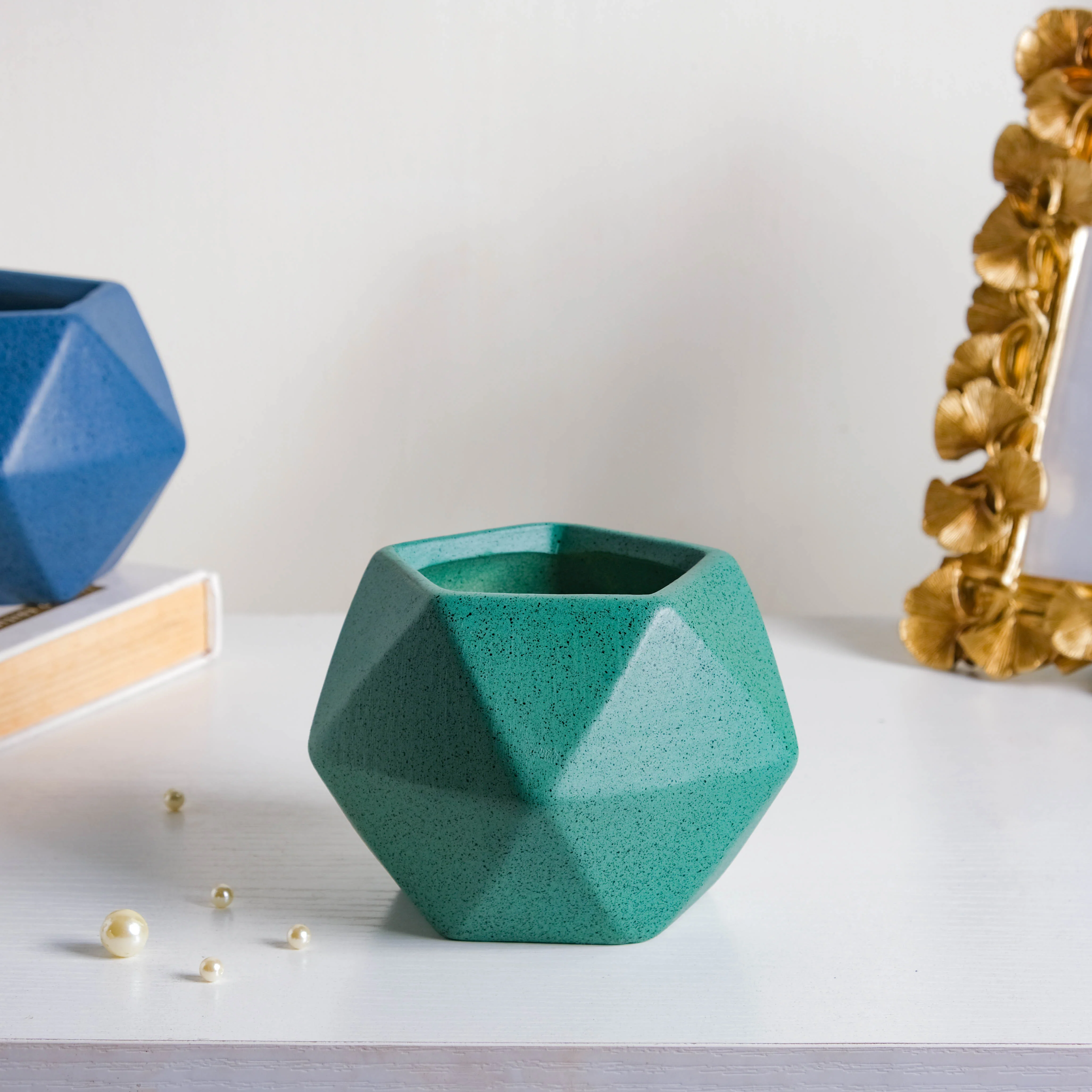 Abstract Ceramic Planter Pot Set Of 5 - Image 6
