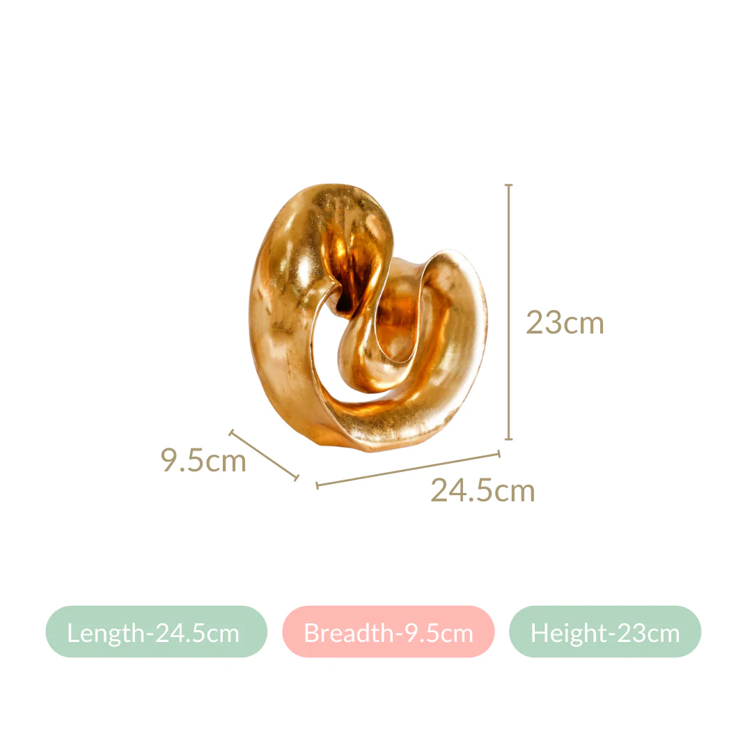 Abstract Fluid Accent Showpiece Gold - Image 5