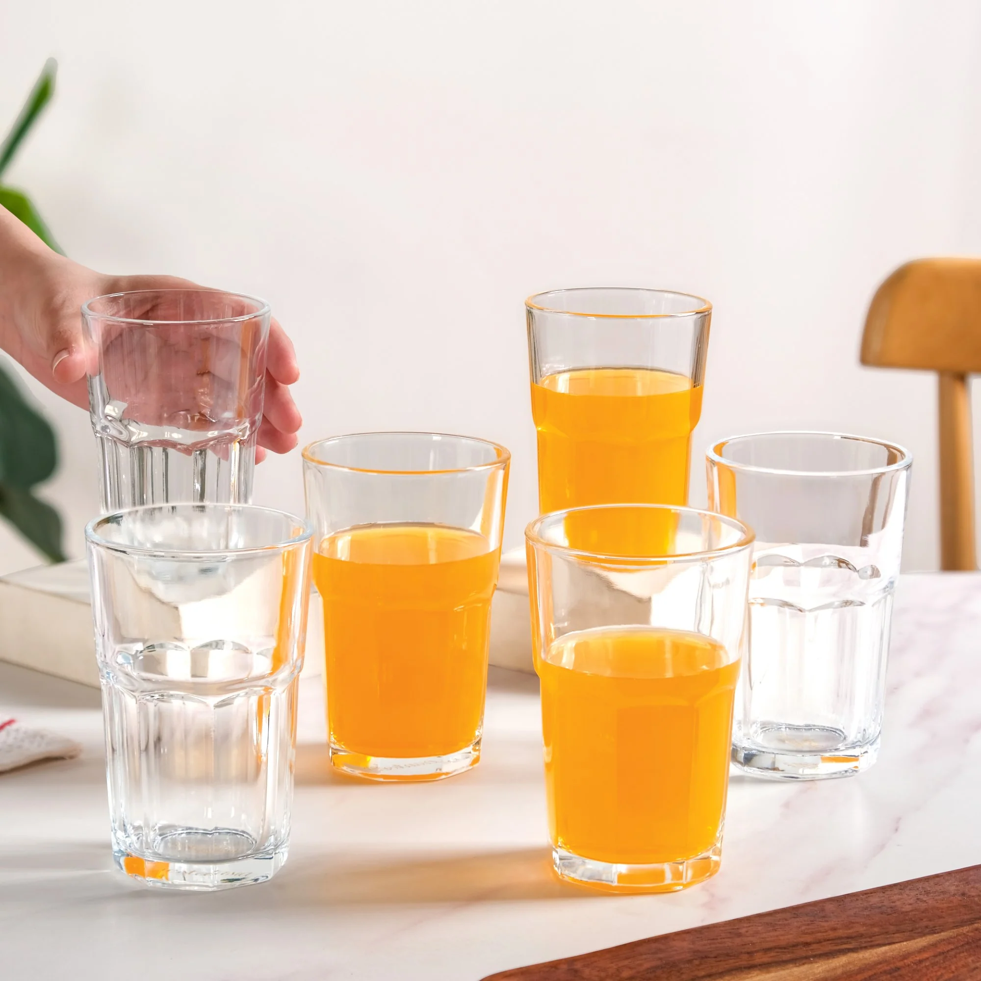 All Purpose Glass Tumblers Set Of 6 310ml - Image 2