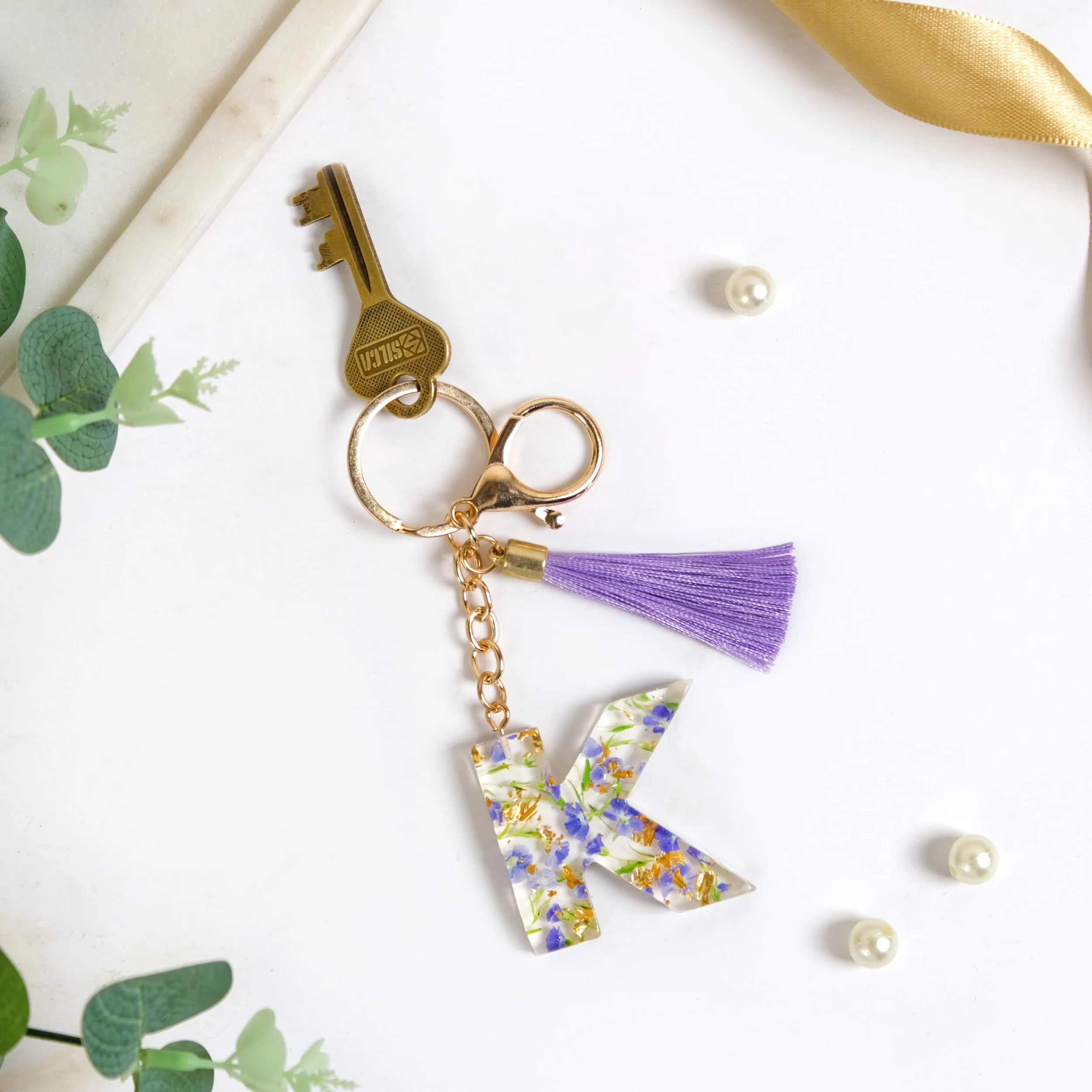 Alphabet Initial Letter K Keychain - Image 8