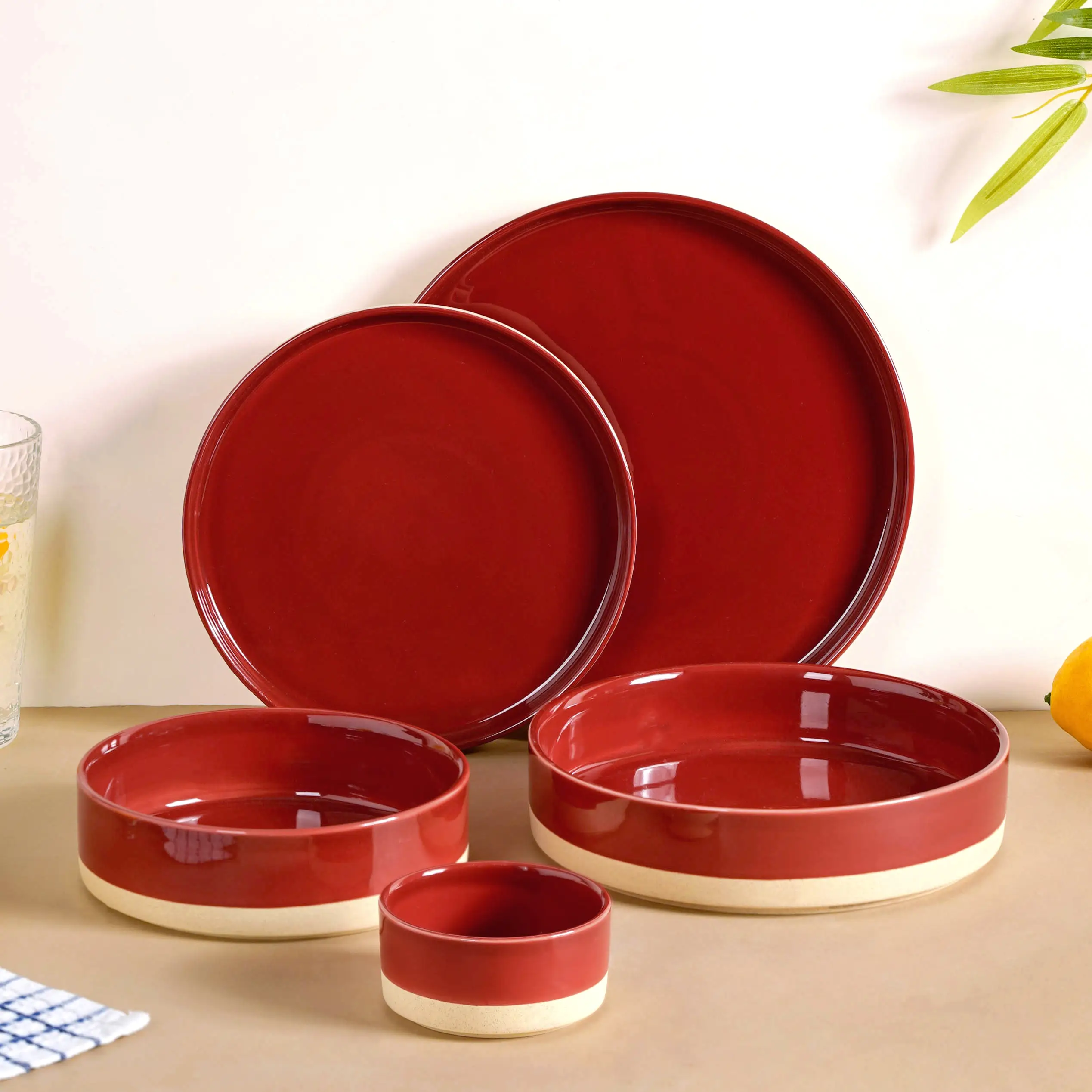 Amber Clay 22 Piece Dinnerset For 6 - Image 3