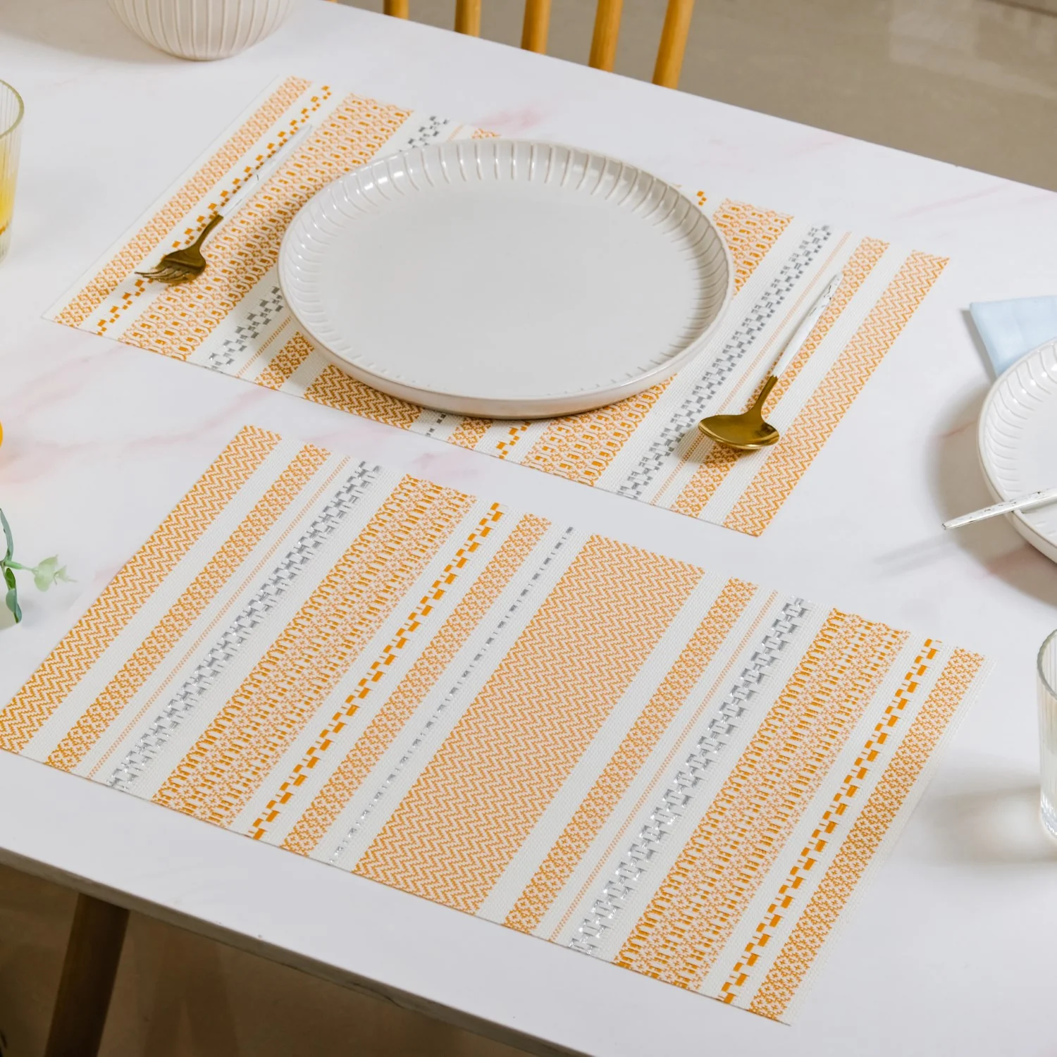 Amber Sunrise Table Mat Set Of 6 - Image 8