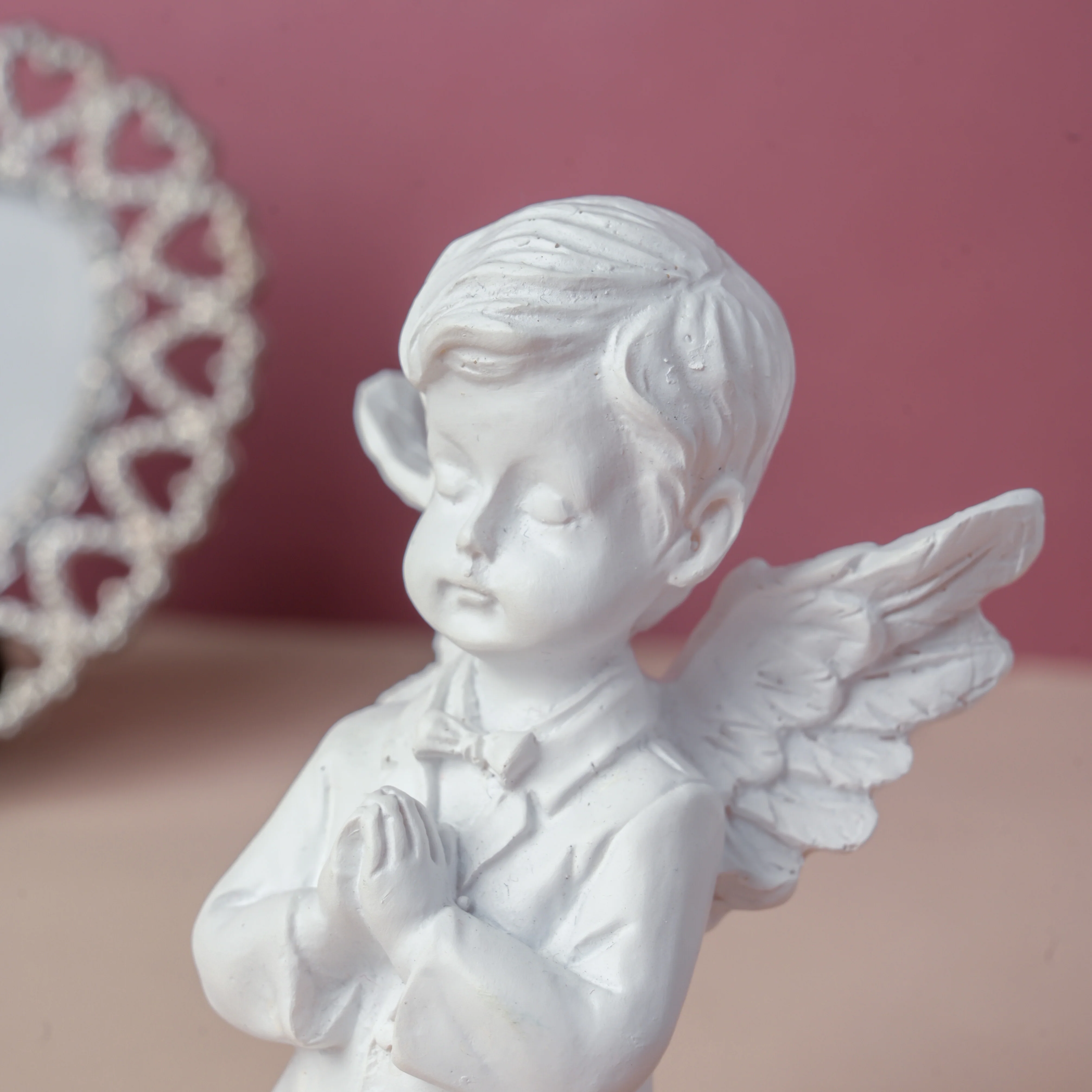 Angel Statue Boy Praying - Image 3