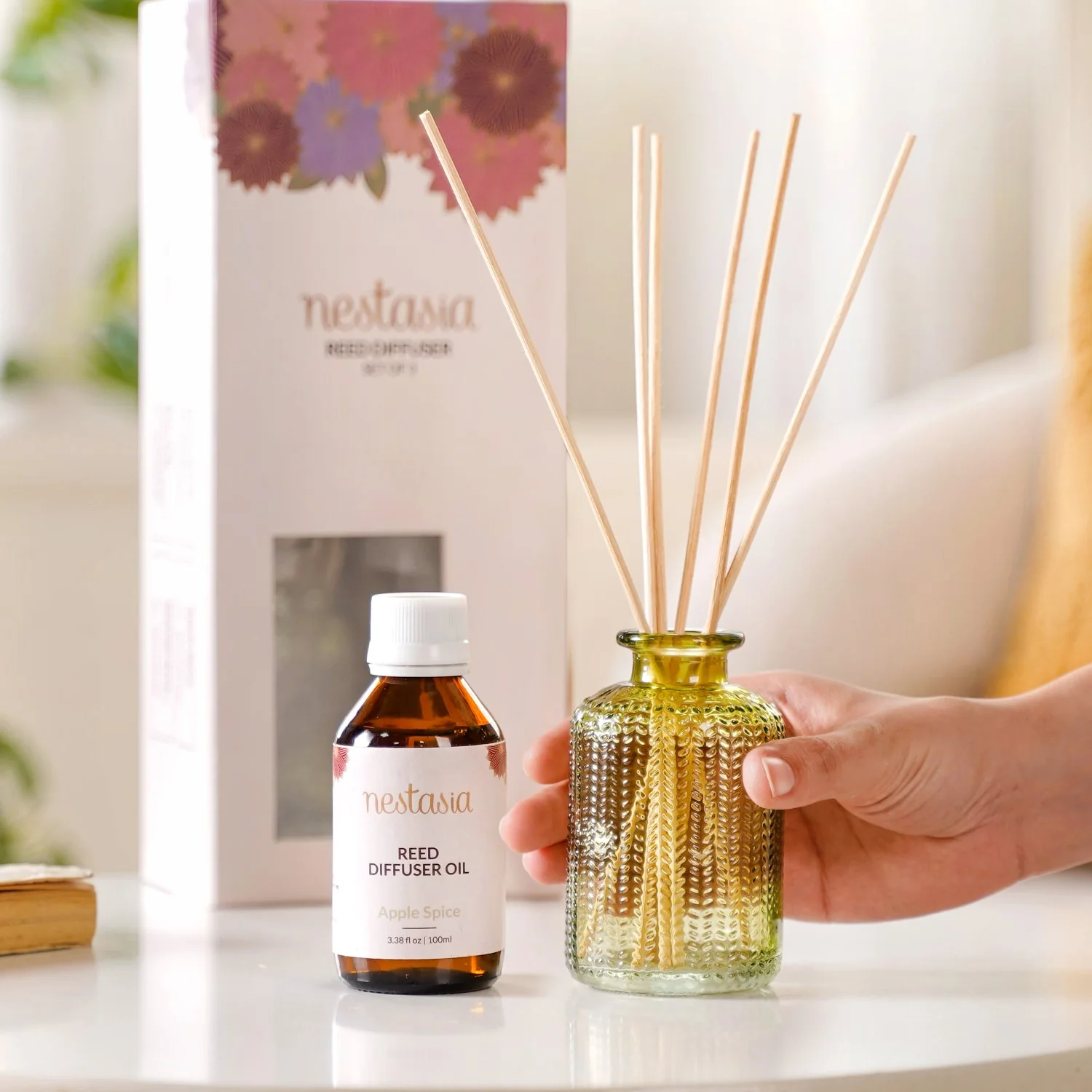 Apple Spice Fragrant Reed Diffuser Set Of 3 - Image 3