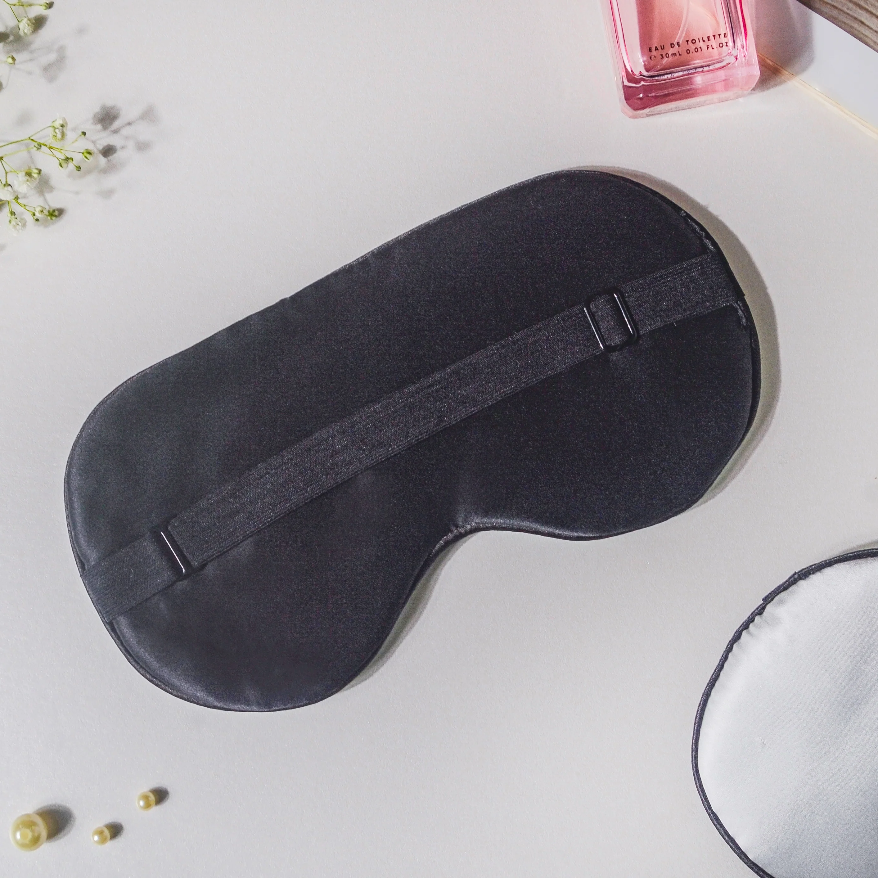 Aqua Blue Travel Eye Mask - Image 4