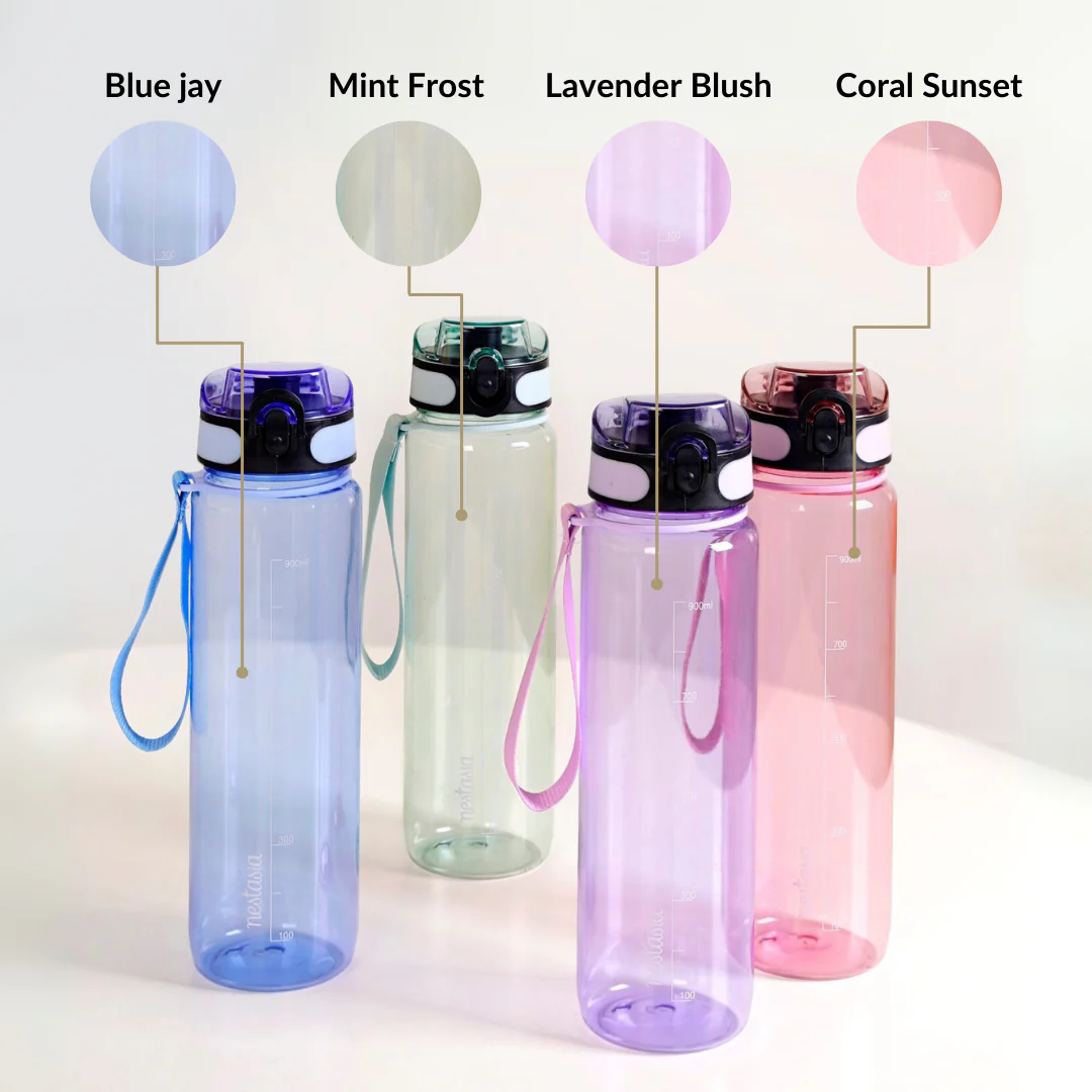 Aqualite Travel Water Bottles Set Of 2 Lavender Blush 1000ml - Image 11