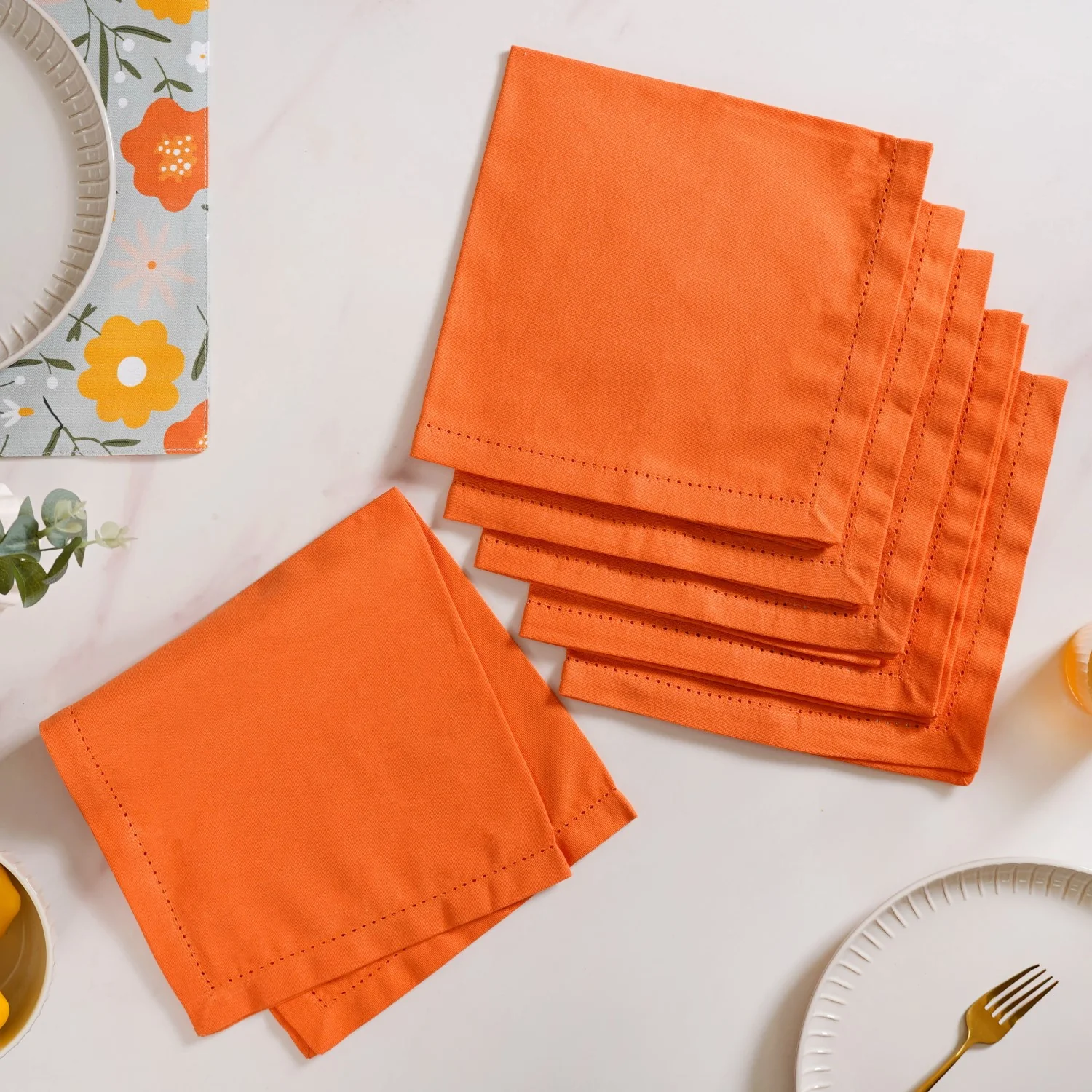 Arancia Table Mats And Matching Napkins Set Of 12 - Image 6