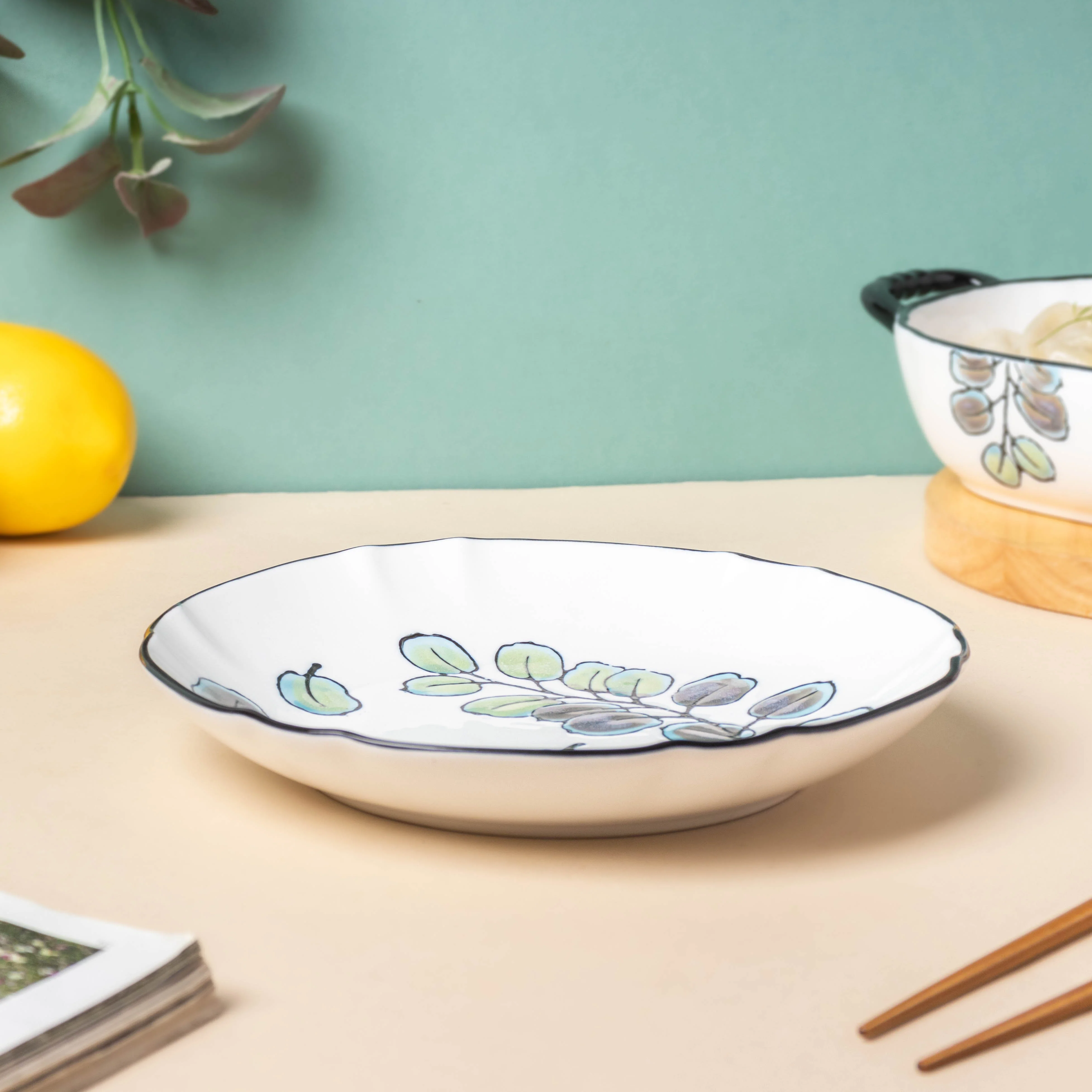 Aspen Leaves Snack Plate 7.5 Inch - Image 5