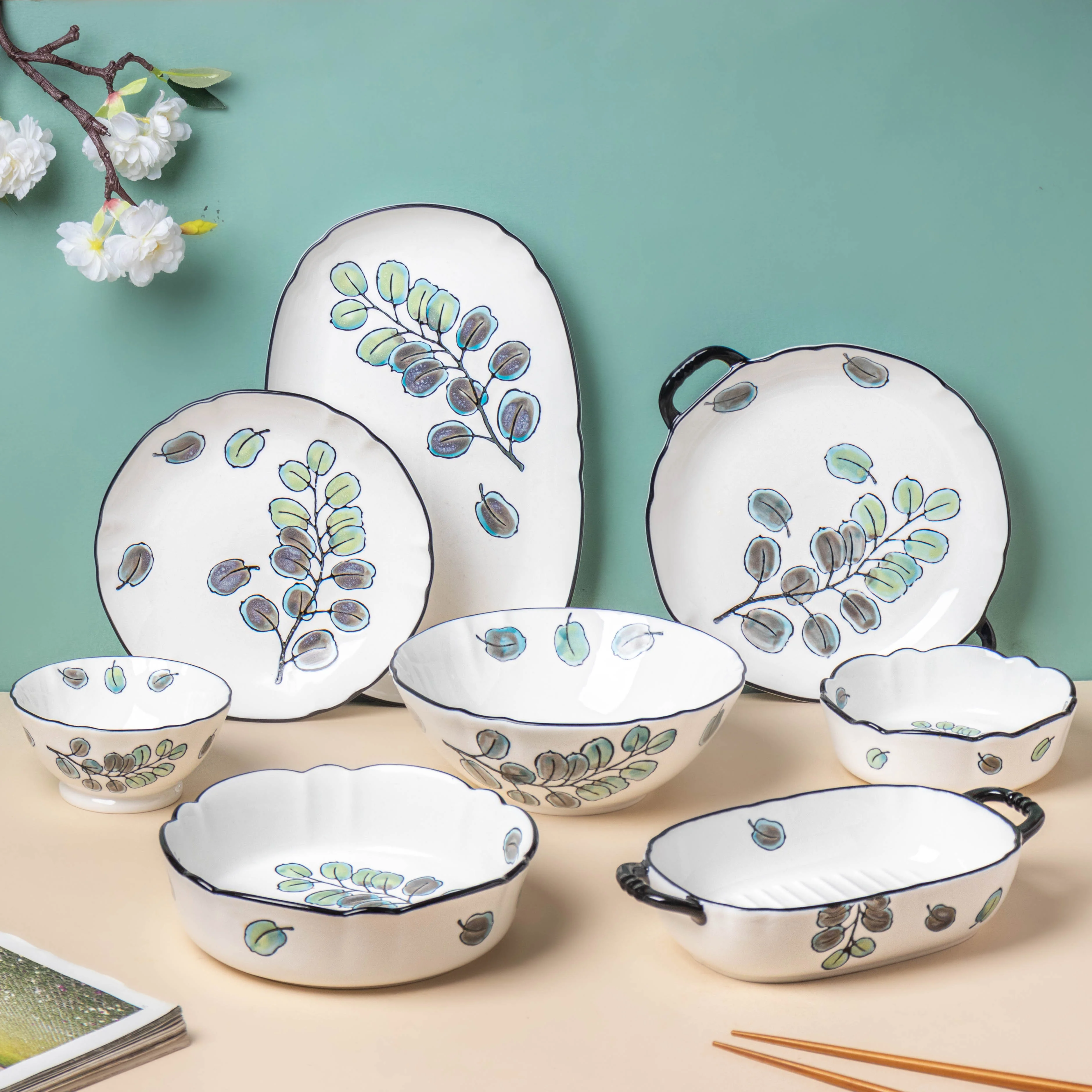 Aspen Leaves Snack Plate 7.5 Inch - Image 8