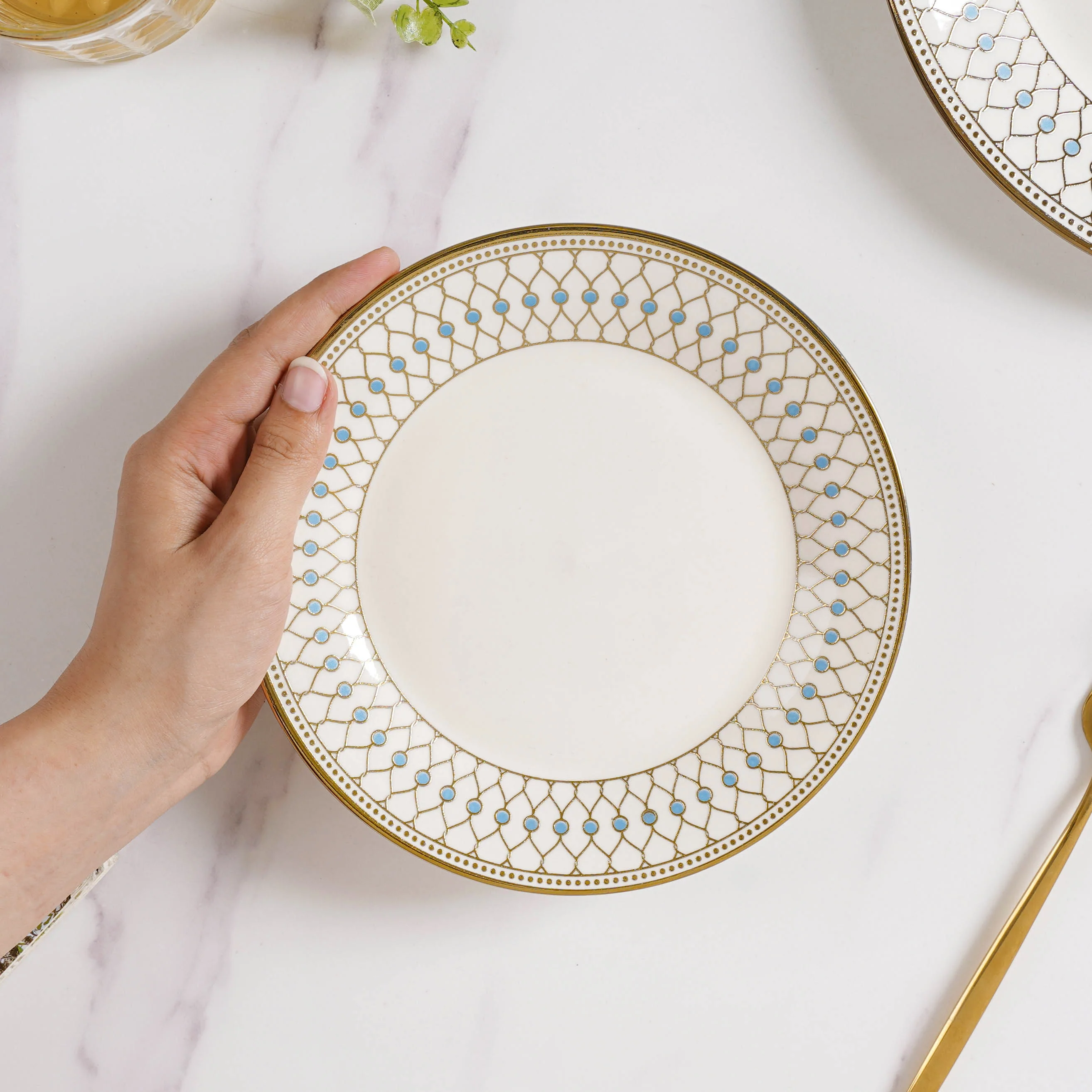Aurelea Ceramic Snack Plate - Image 2