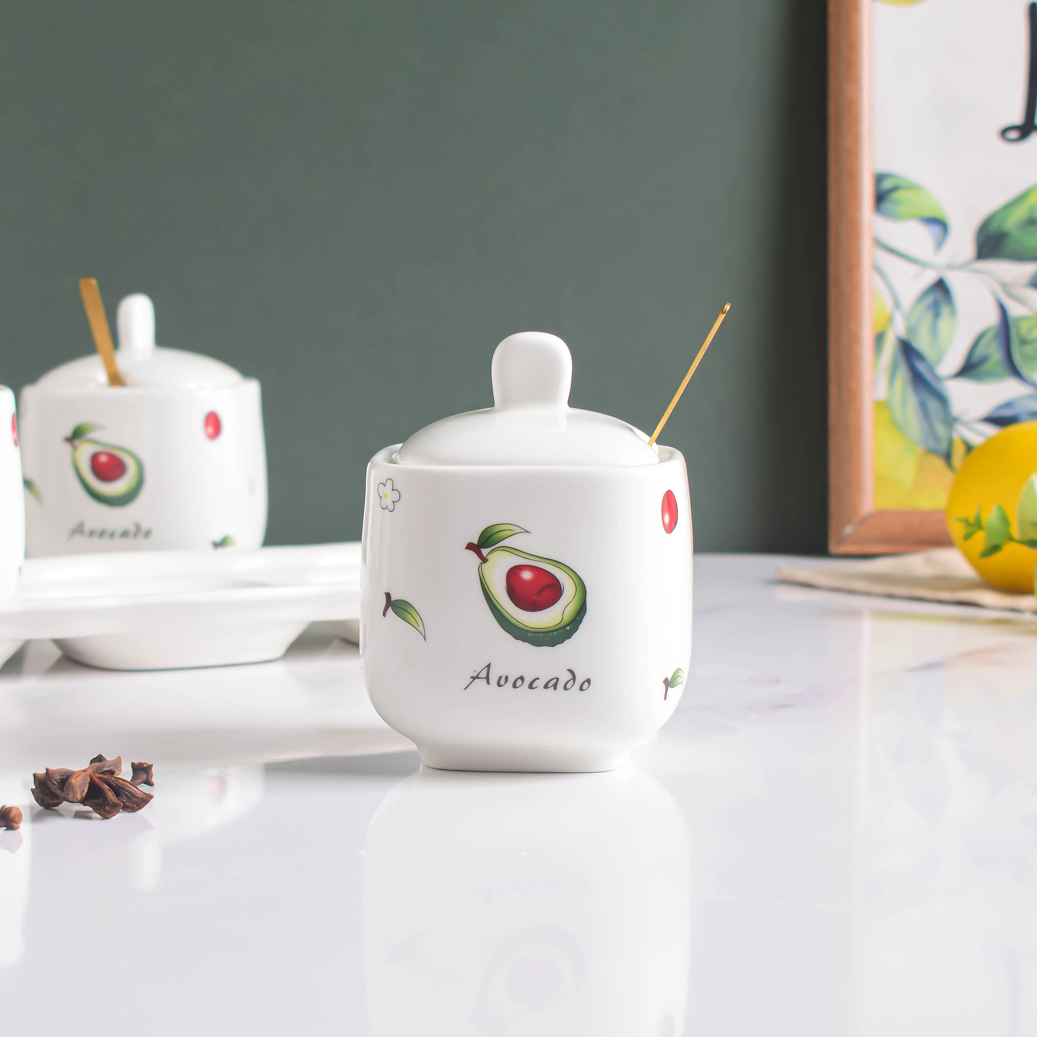 Avocado Spice Jar Set Of 3 - Image 6