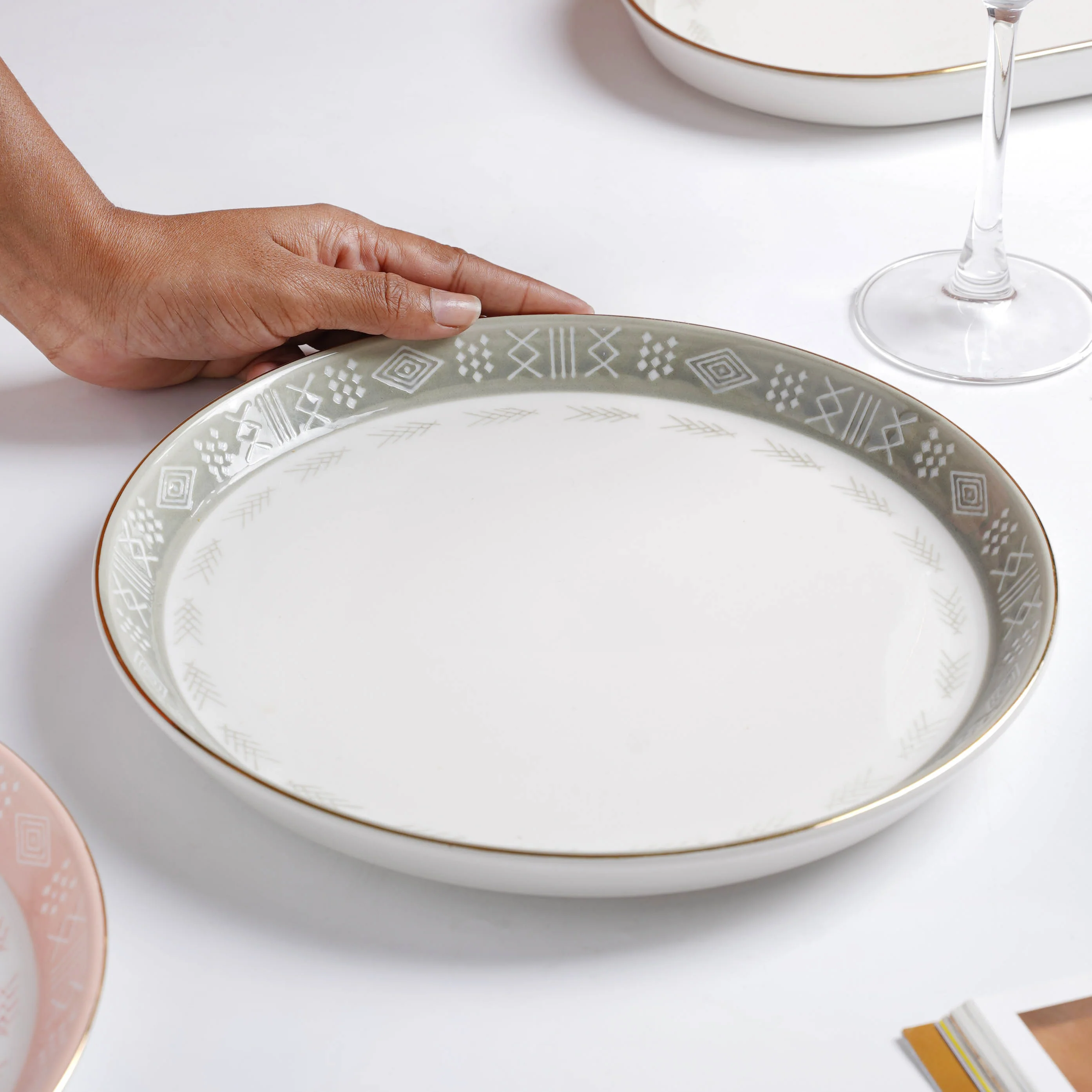 Azo Grey 27 Piece Dinnerware For 6 - Image 12