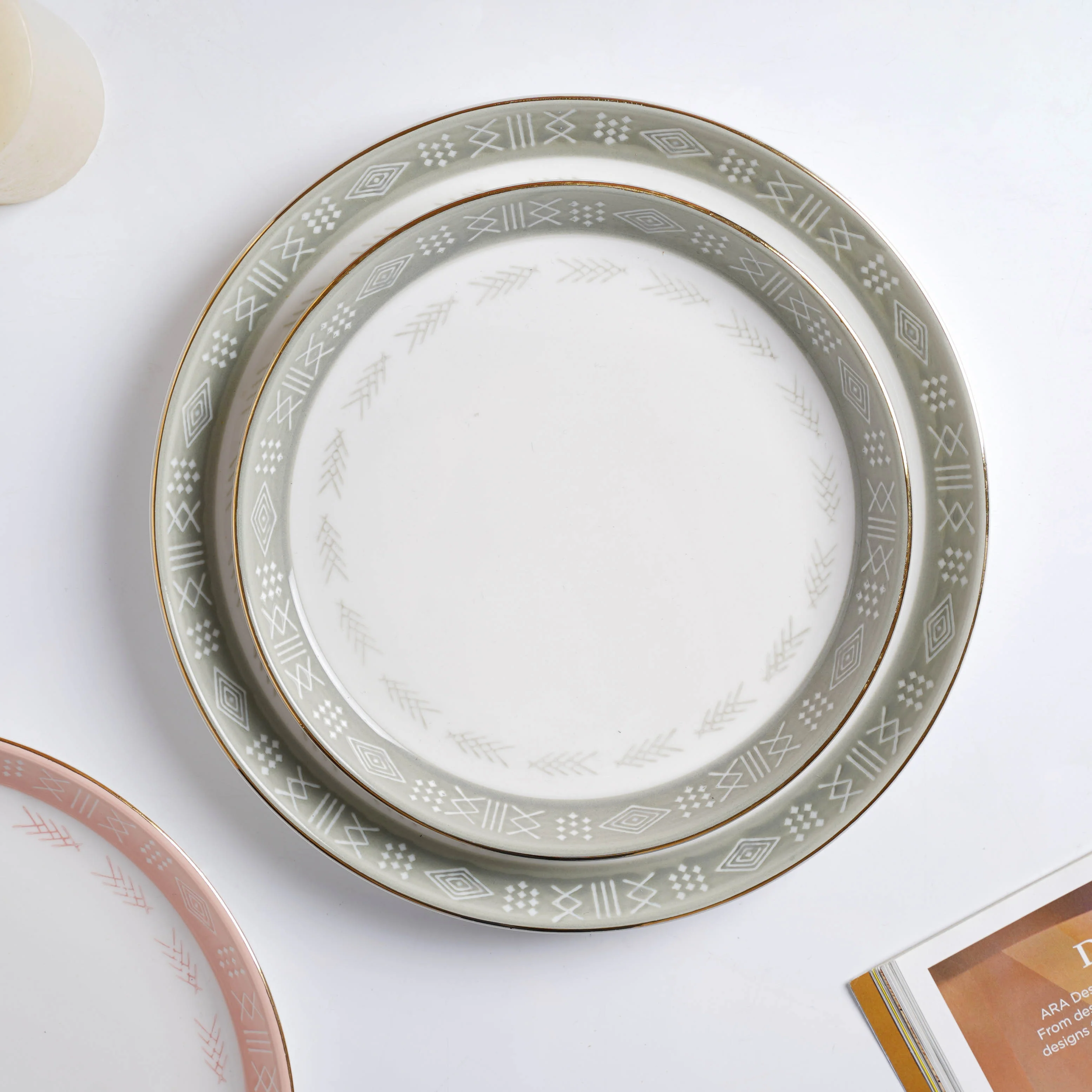 Azo Grey 27 Piece Dinnerware For 6 - Image 6