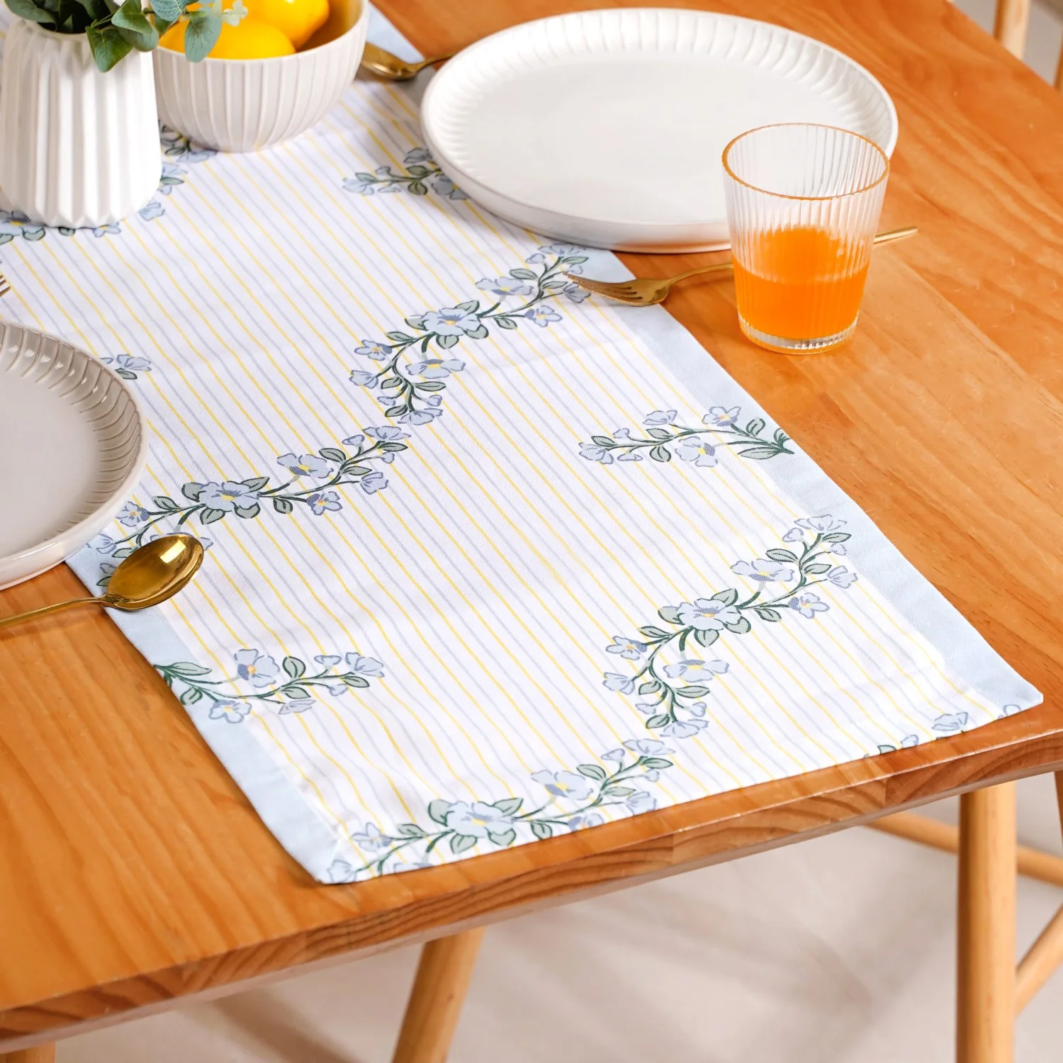 Azzurro Cotton 8 Seater Table Runner - Image 8