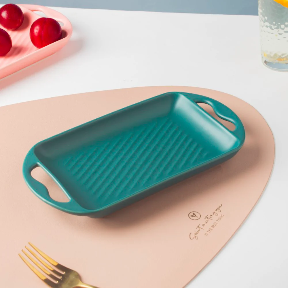Baking Tray With Handle Green - Image 3