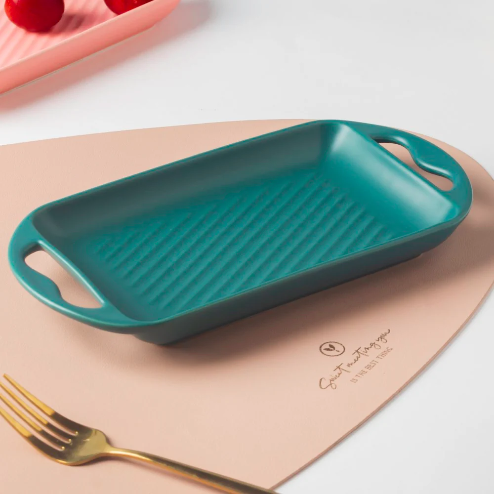 Baking Tray With Handle Green - Image 8