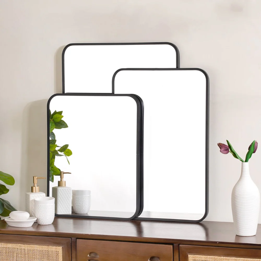 Bathroom Mirror Black 27 x 20 Inches - Image 12