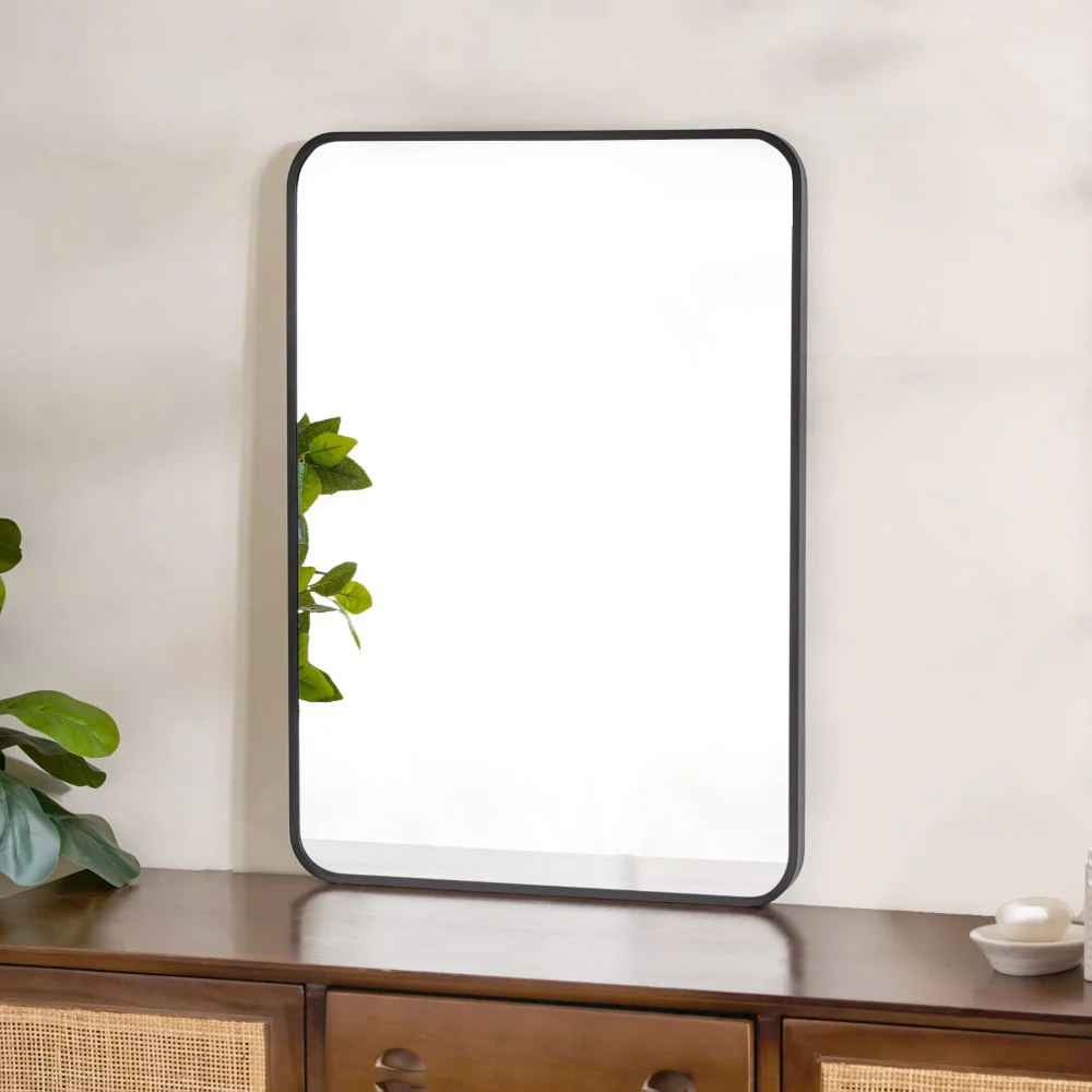 Bathroom Mirror Black 27 x 20 Inches - Image 3