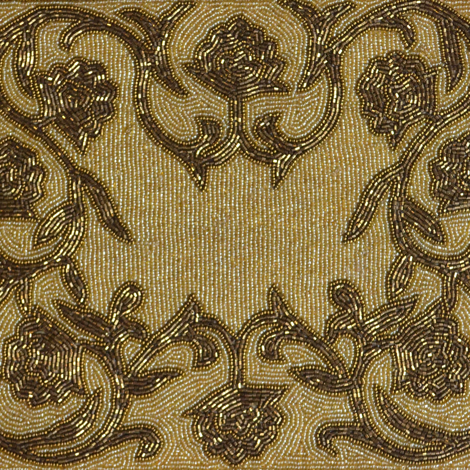 Beads Gold Rectangle Table Mat - Image 2