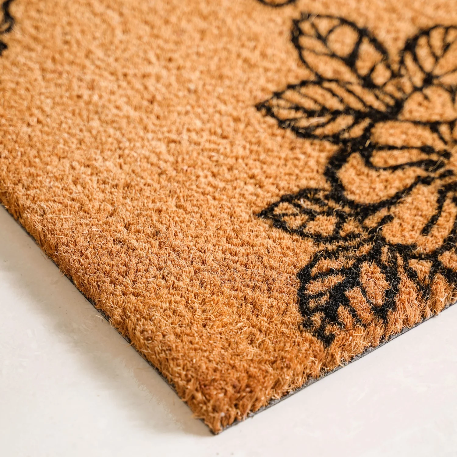 Beige Natural Coir Doormat Nice Shoes 24x16 Inch - Image 3