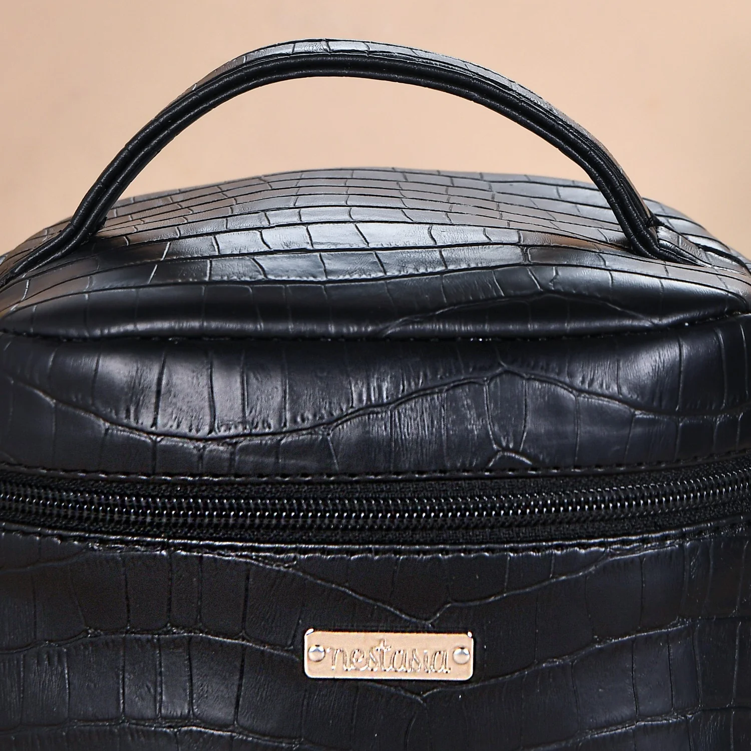 Black Croco Insulated Lunch Bag - Image 9