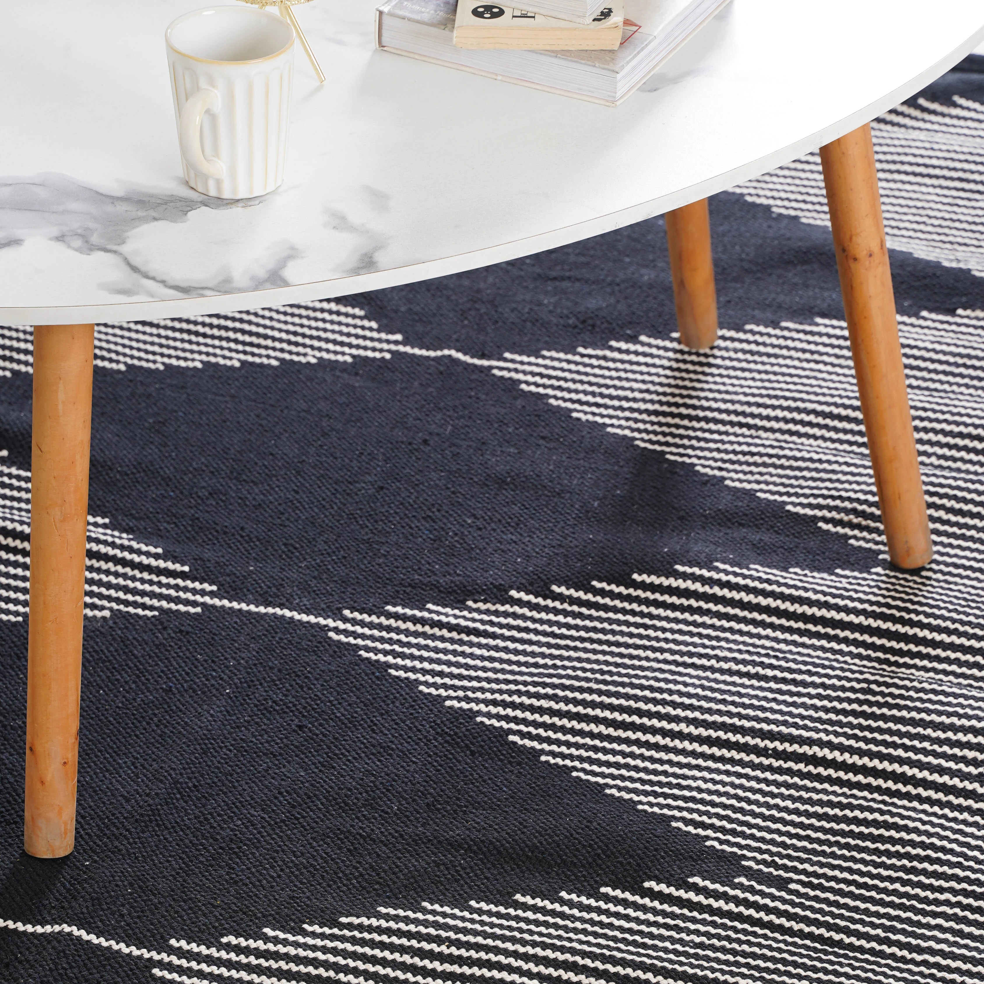 Black Diamond Rug for Living Room - Image 9