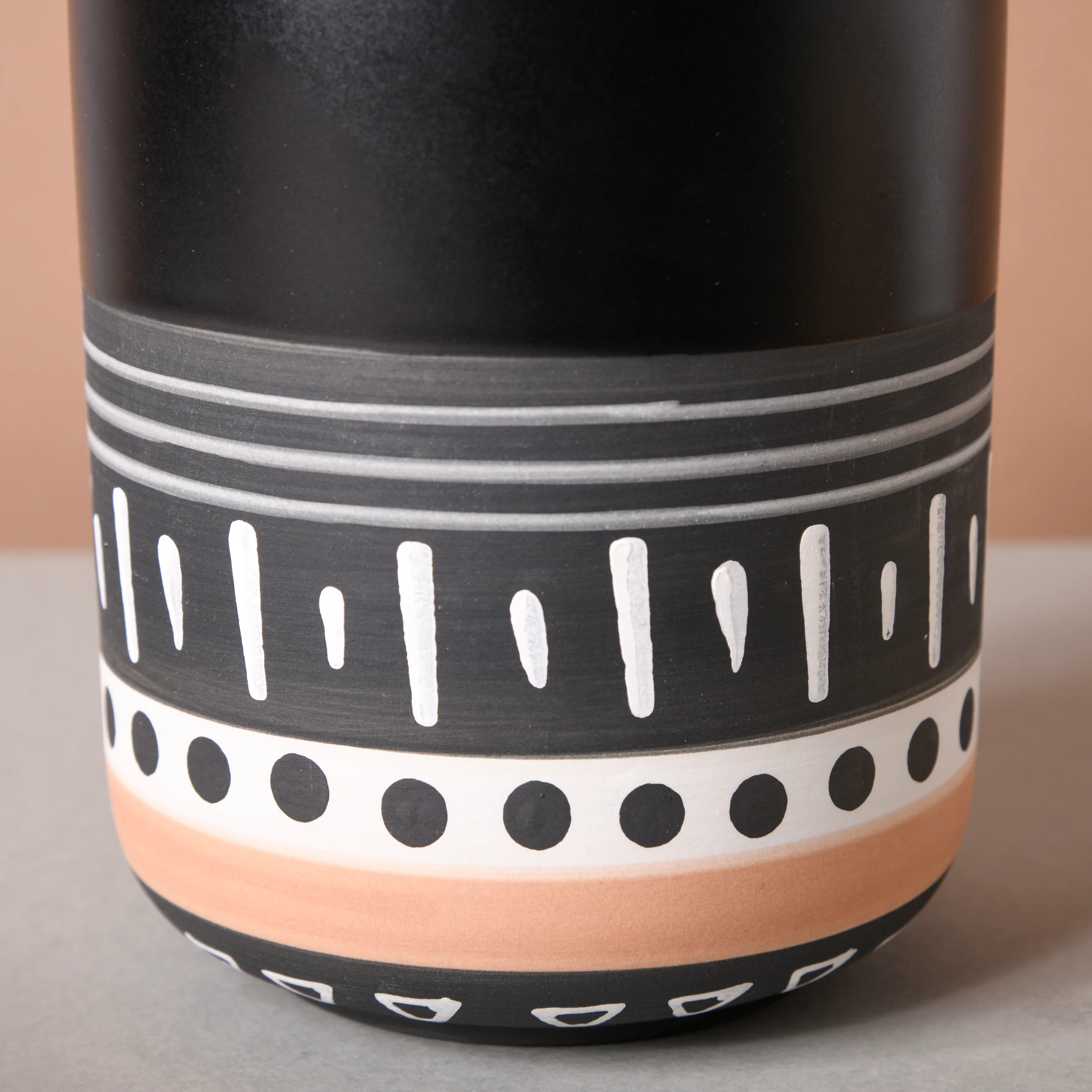 Black Ethnic Vase - Image 4