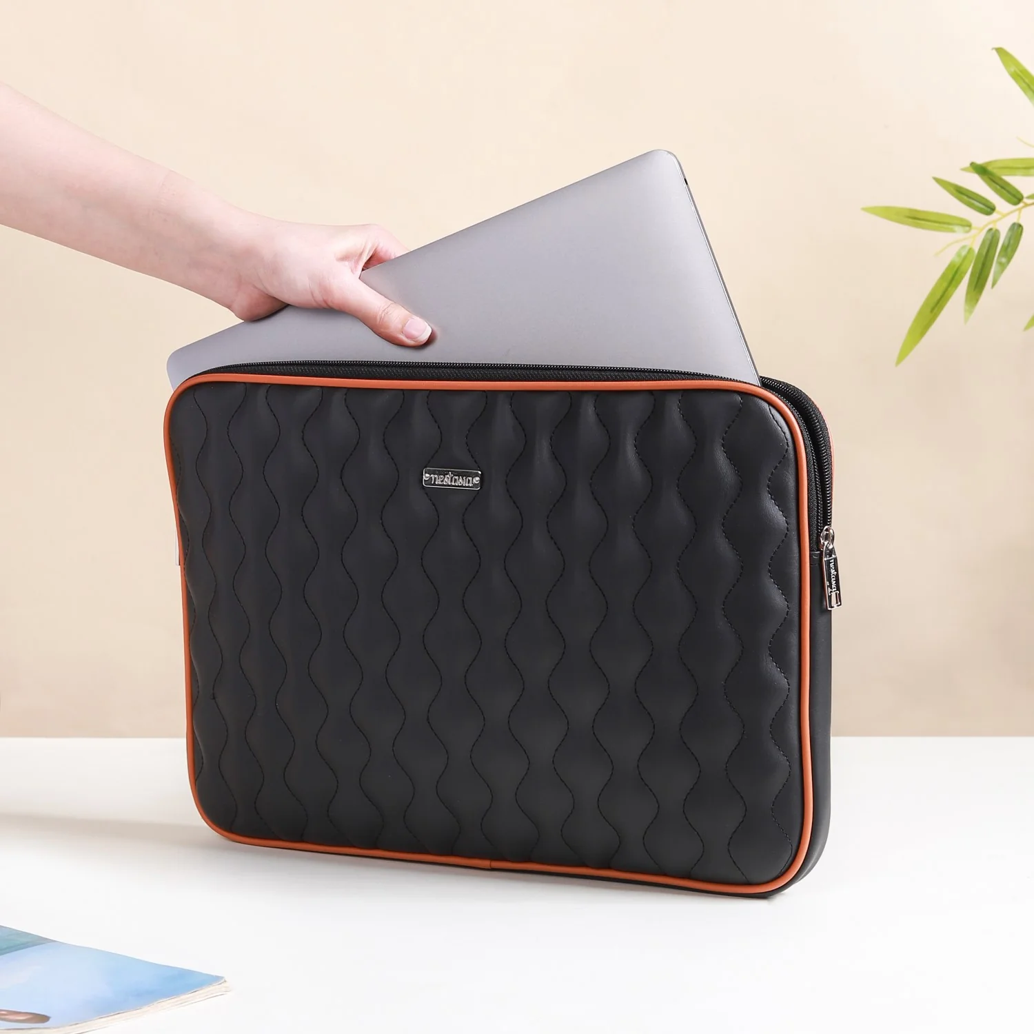 Black Laptop Sleeve - Image 2