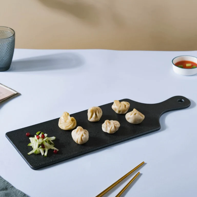 Black Long Serving Platter With Handle - Image 6