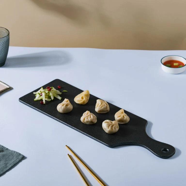 Black Long Serving Platter With Handle - Image 7