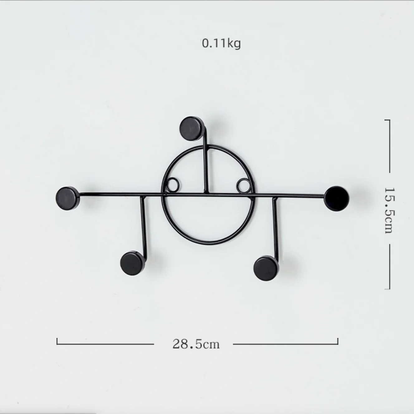 Black Wall Hook - Small - Image 4
