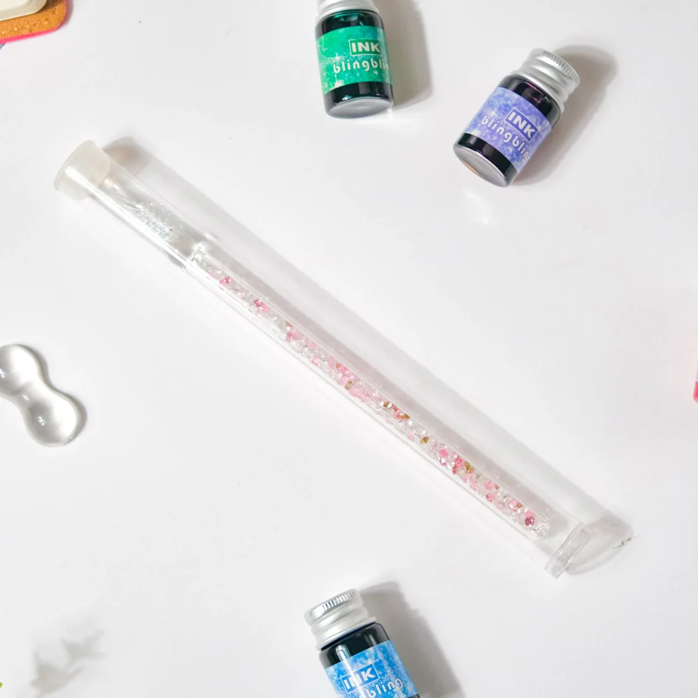 Bling Glass Dip Pen With 4 Ink Bottles - Image 9